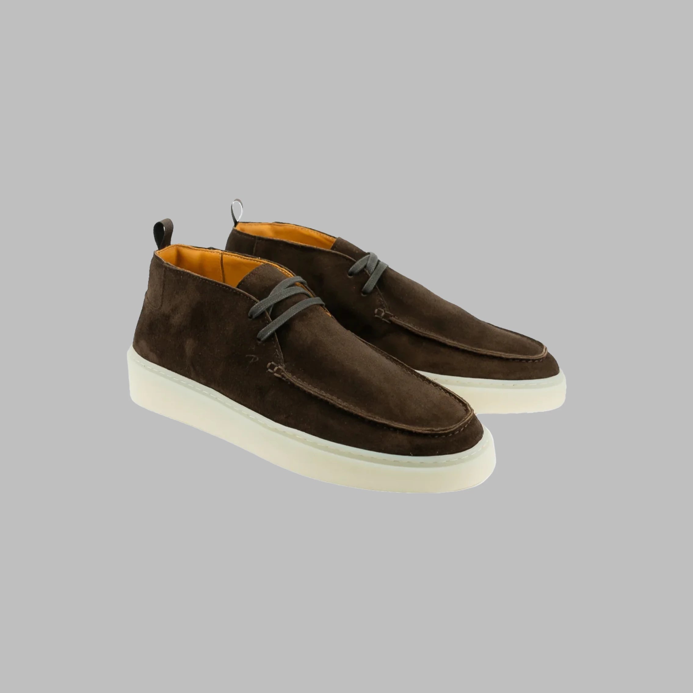 POSA CHUKKA SUEDE ORIGINALE DARK BROWN WITH RUBBER OUTSOLE- Hombre Amsterdam