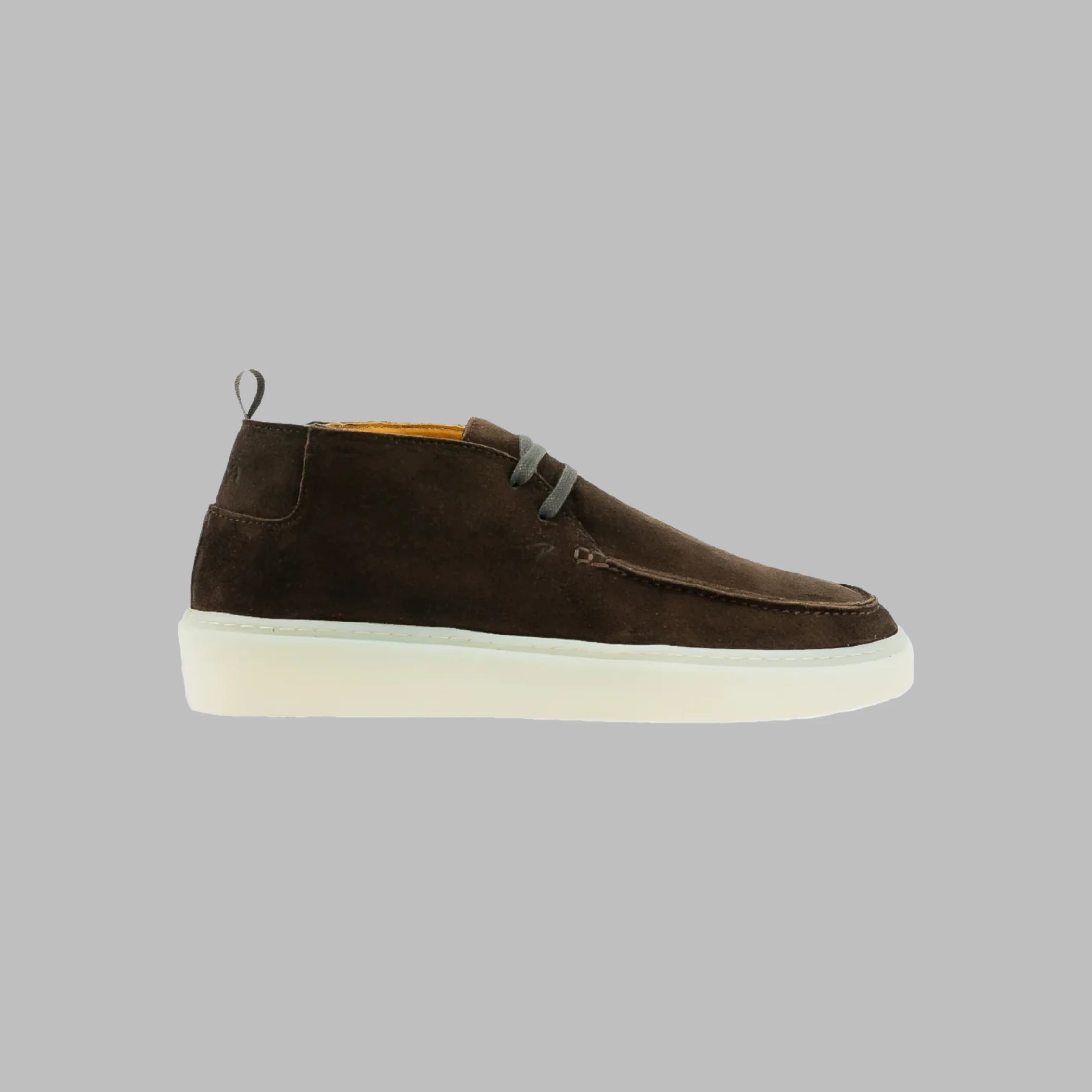 POSA CHUKKA SUEDE ORIGINALE DARK BROWN WITH RUBBER OUTSOLE - Hombre Amsterdam