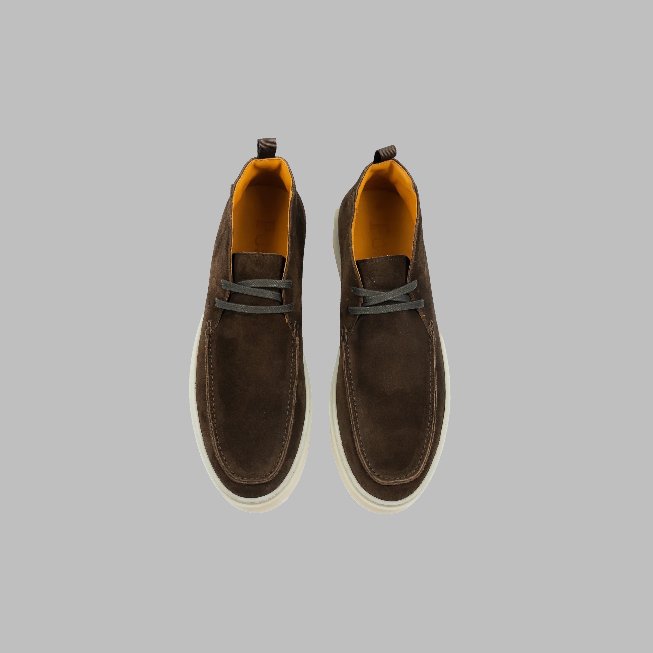 POSA CHUKKA SUEDE ORIGINALE DARK BROWN WITH RUBBER OUTSOLE- Hombre Amsterdam