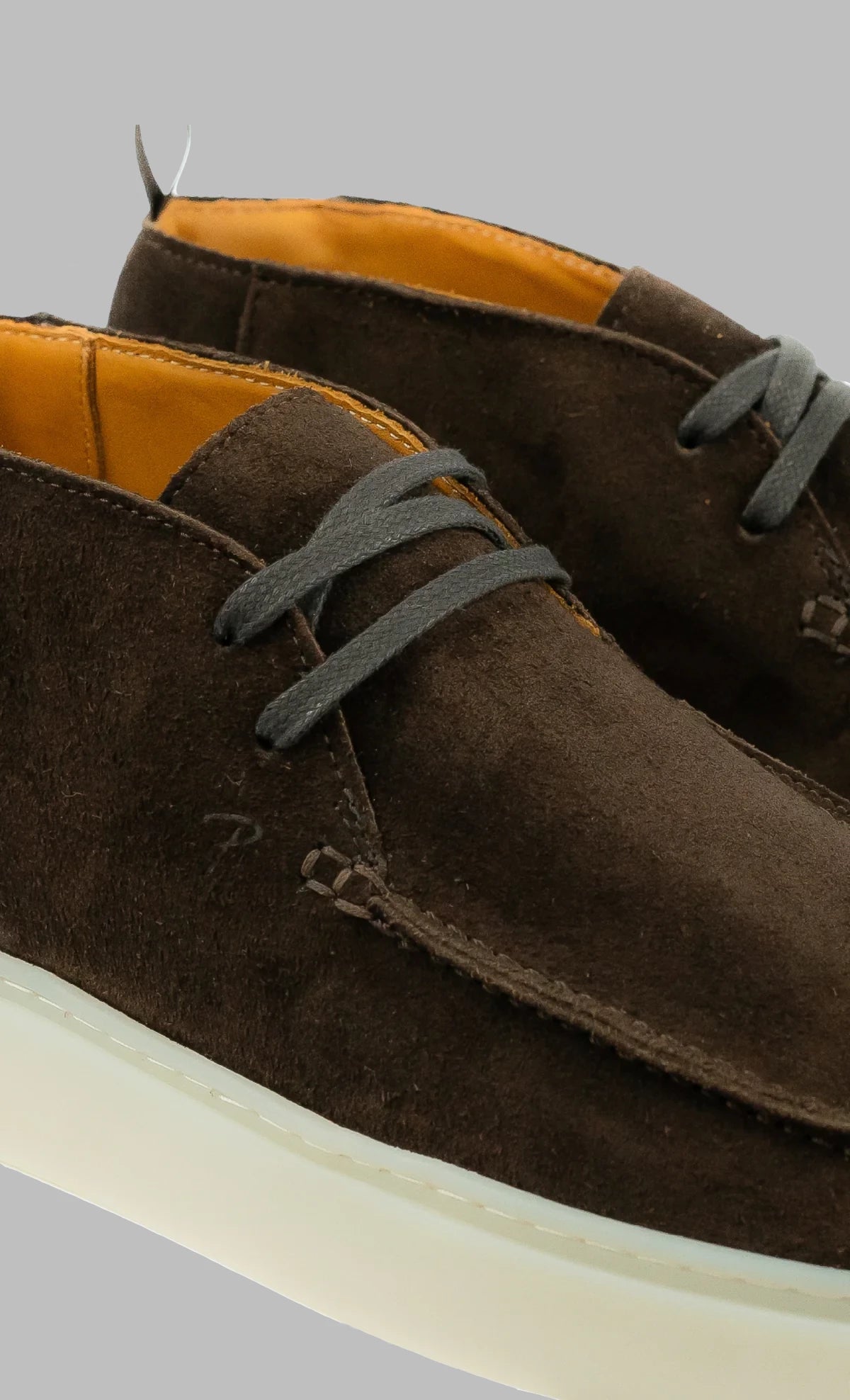 POSA CHUKKA SUEDE ORIGINALE DARK BROWN WITH RUBBER OUTSOLE- Hombre Amsterdam