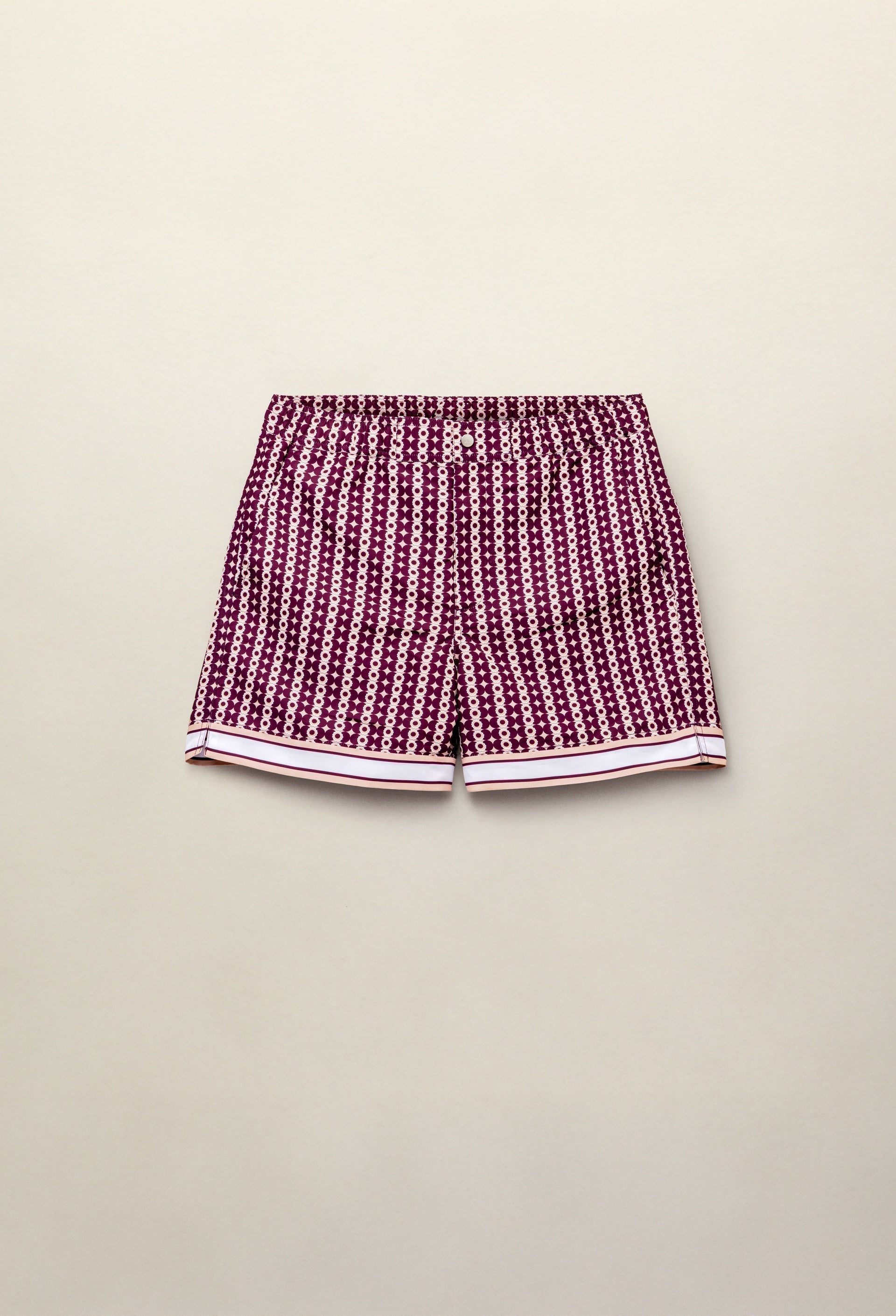 Pressoa Print Tailored Swimshorts Rose - Hombre Amsterdam