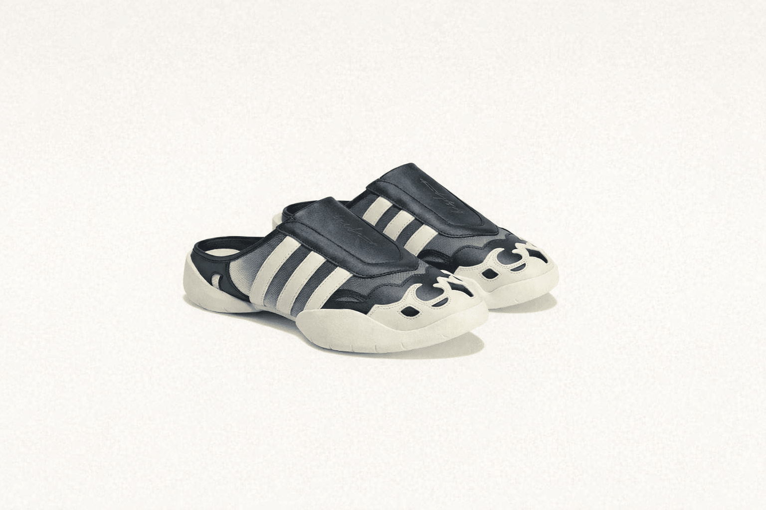 Regu Mule Black White - Hombre Amsterdam