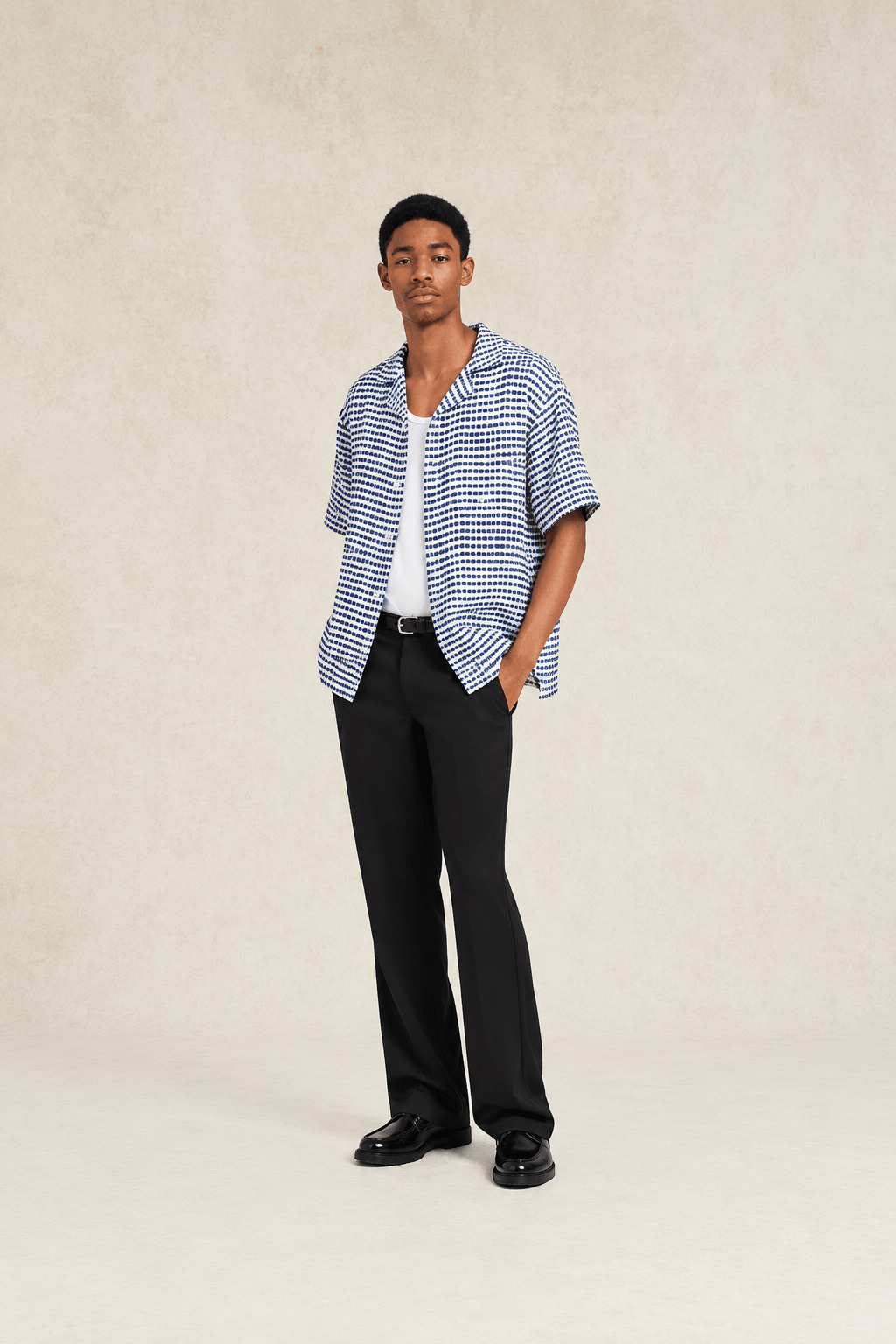 Riita Textured Linen Shirt - Hombre Amsterdam