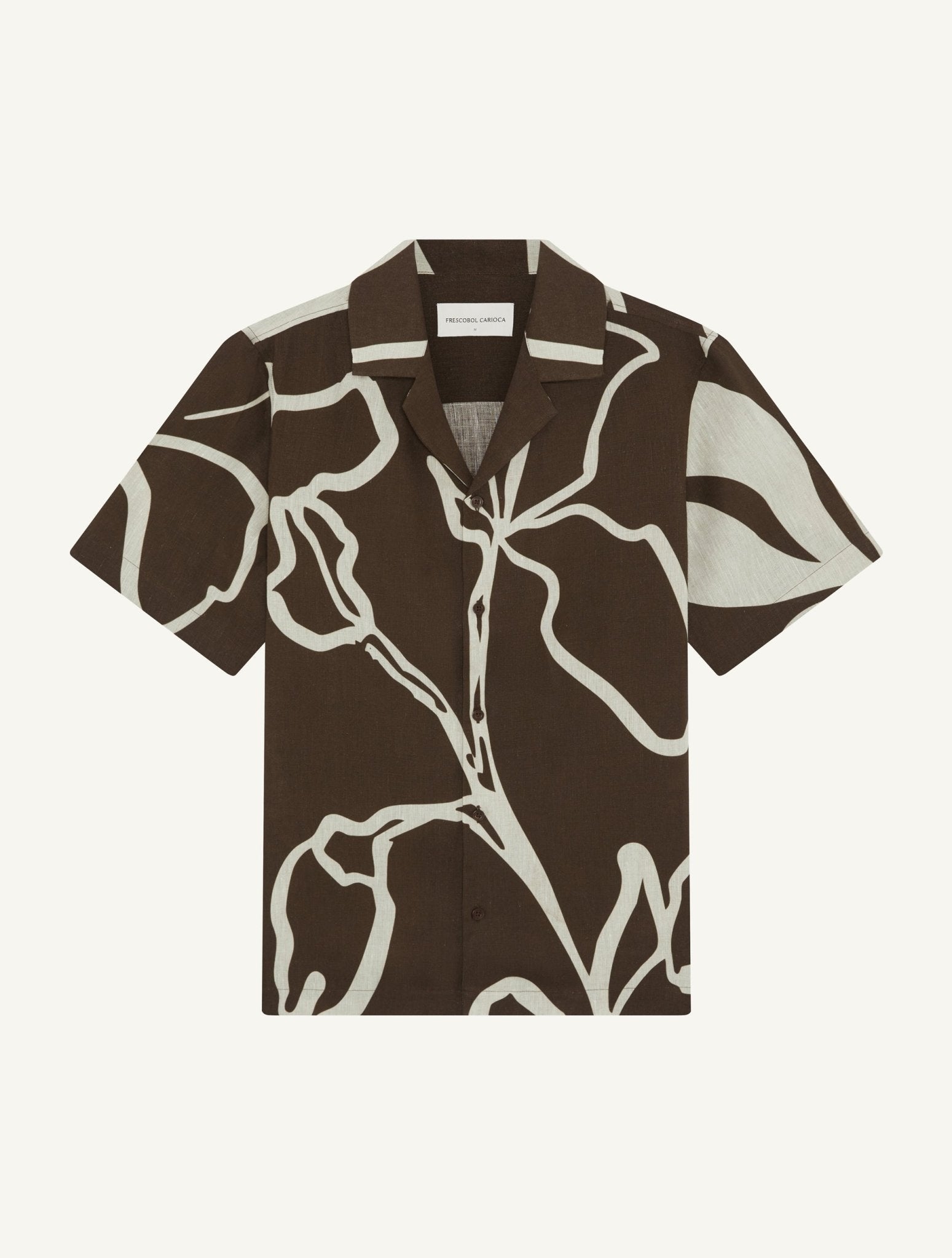 Roberto Linen Shirt Cacao - Hombre Amsterdam