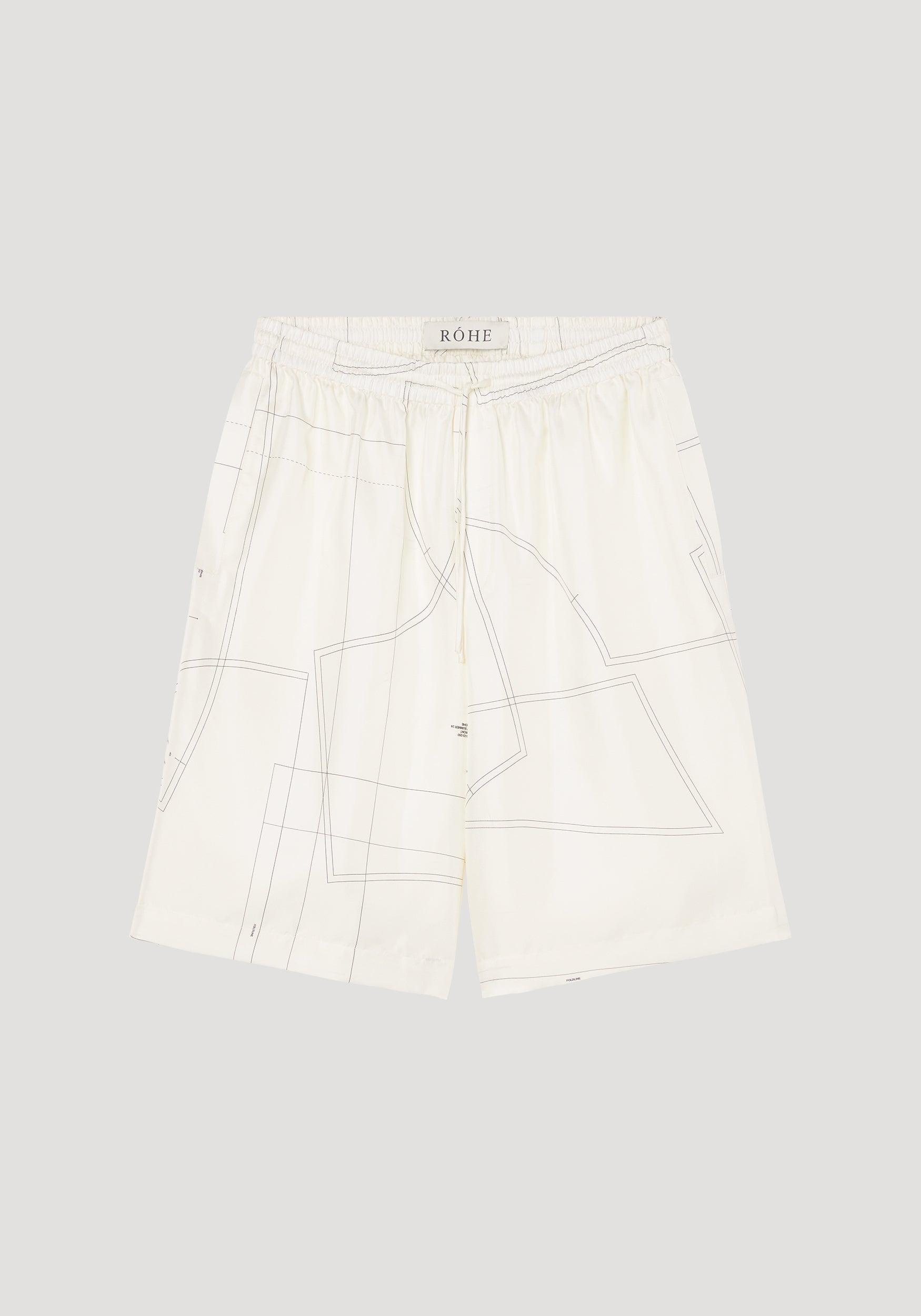 RÓHE SILK ELASTIC WAISTBAND SHORT - Hombre Amsterdam