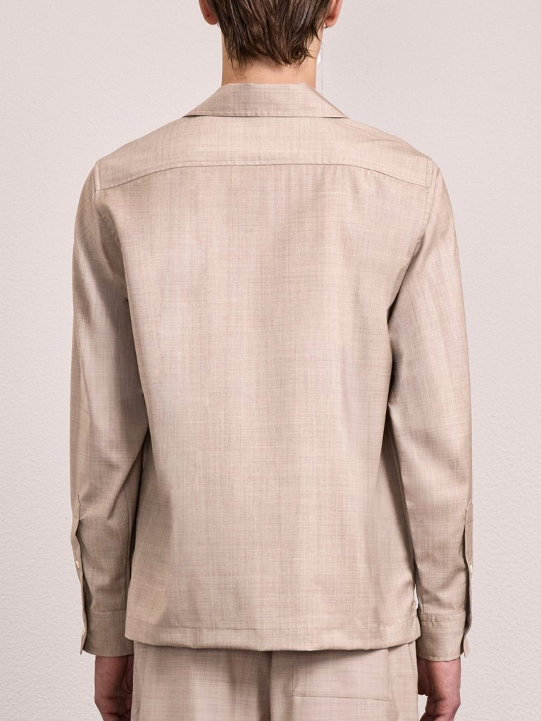Safra Tropical Wool Shirt Sand - Hombre Amsterdam