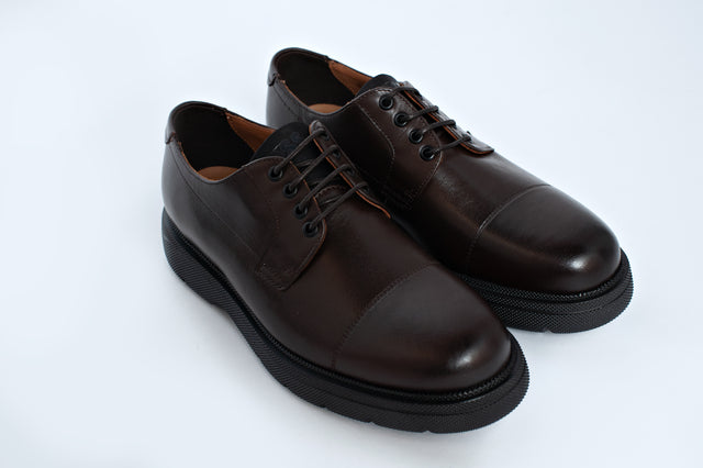 HUGO BOSS DERBY SHOES BROWN