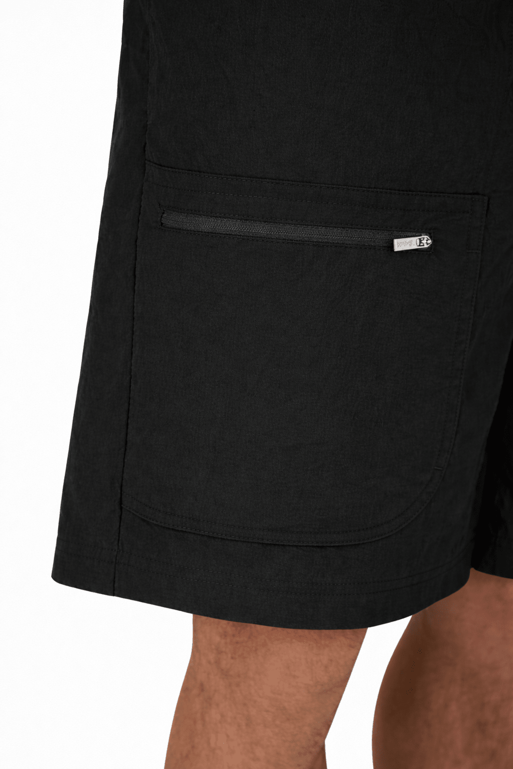 Short In Tech - Crinckle Black - Hombre Amsterdam