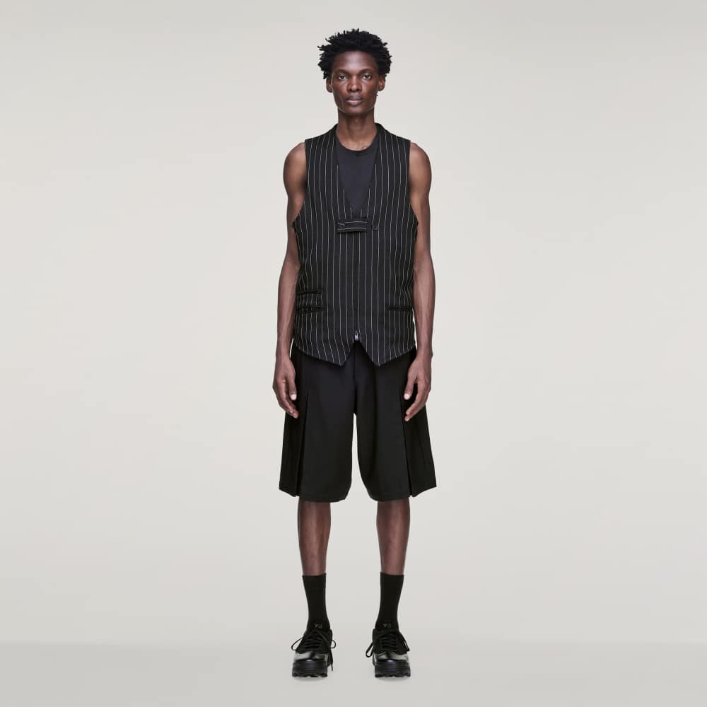 Sport Uniform Pleated Short Black - Hombre Amsterdam
