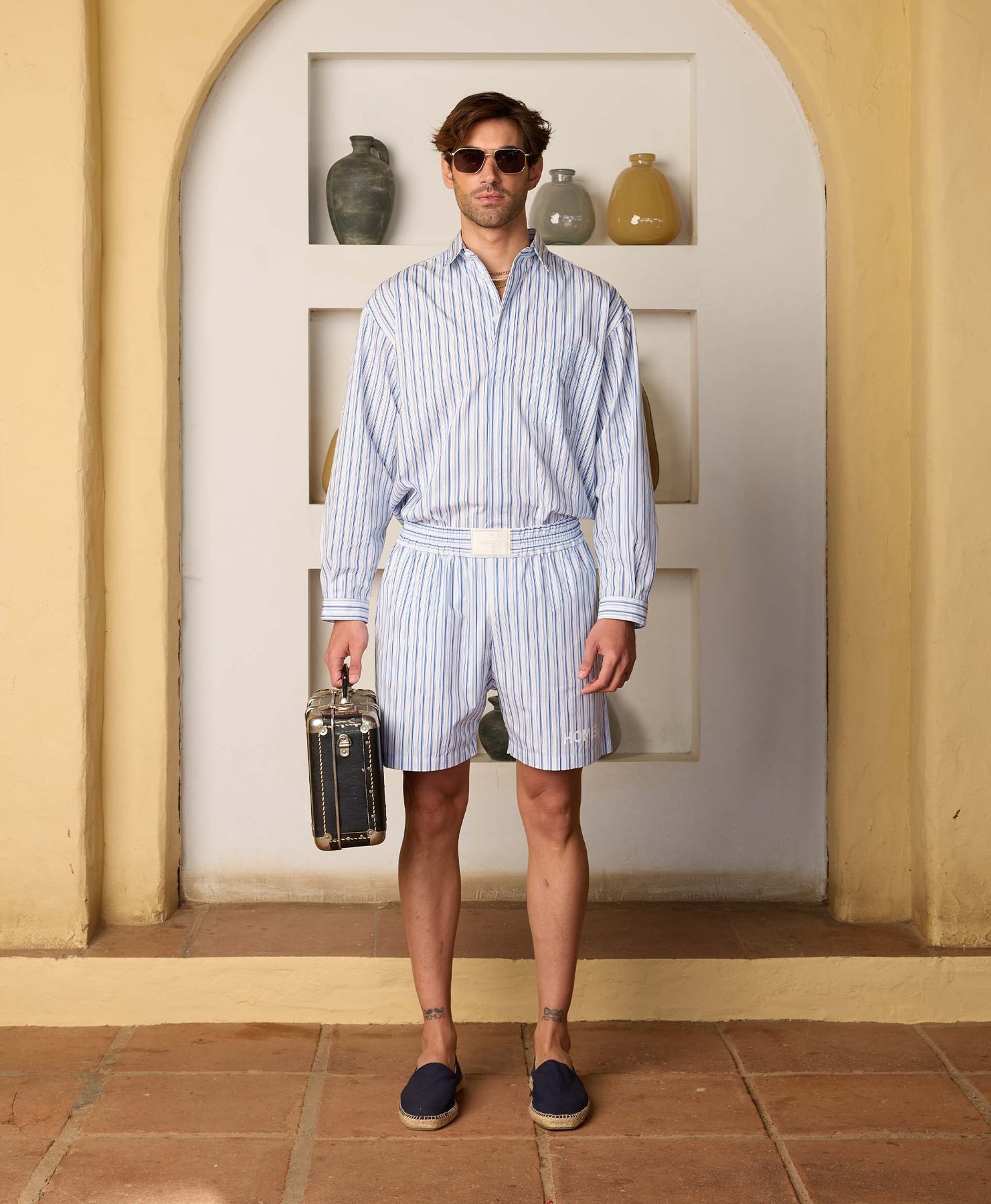 Stripes Shorts Blue - Hombre Amsterdam
