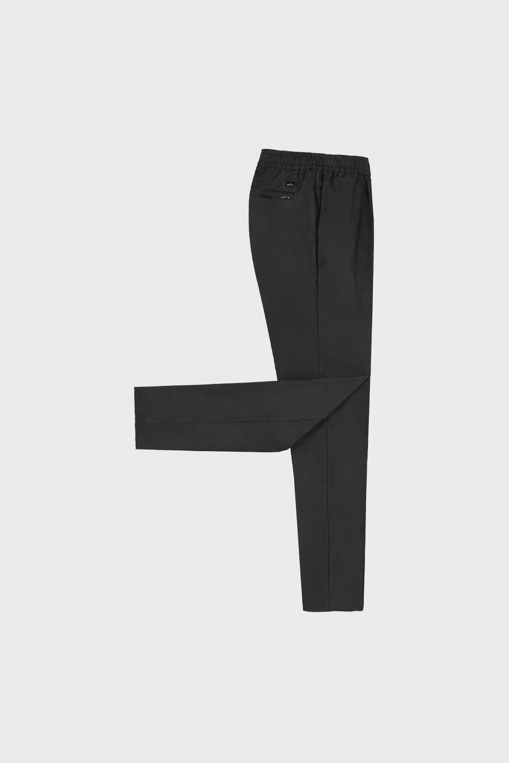 Summer Wool Pleated Comfort Trousers Pure Black - Hombre Amsterdam