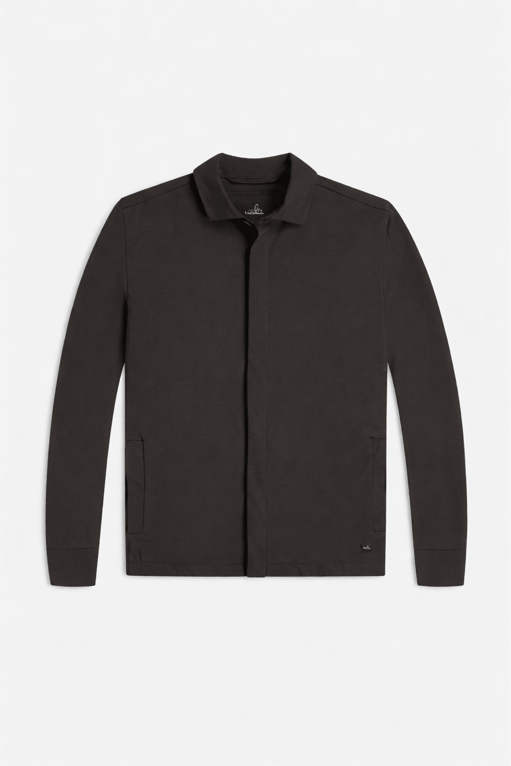 Summer Wool Shirt Jacket Dark Brown - Hombre Amsterdam
