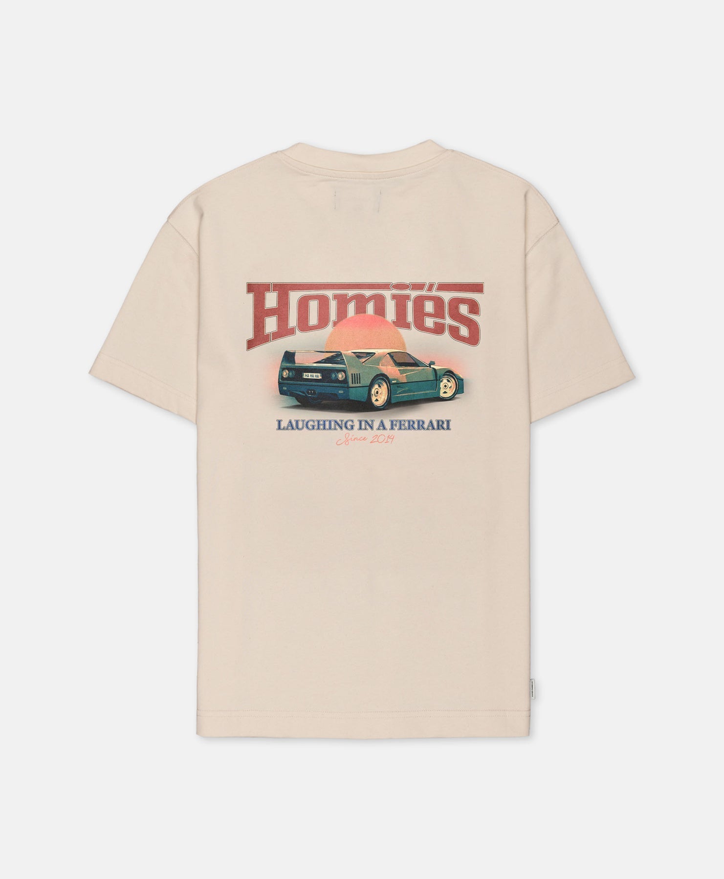 Sunset Boulevard T-Shirt Beige - Hombre Amsterdam