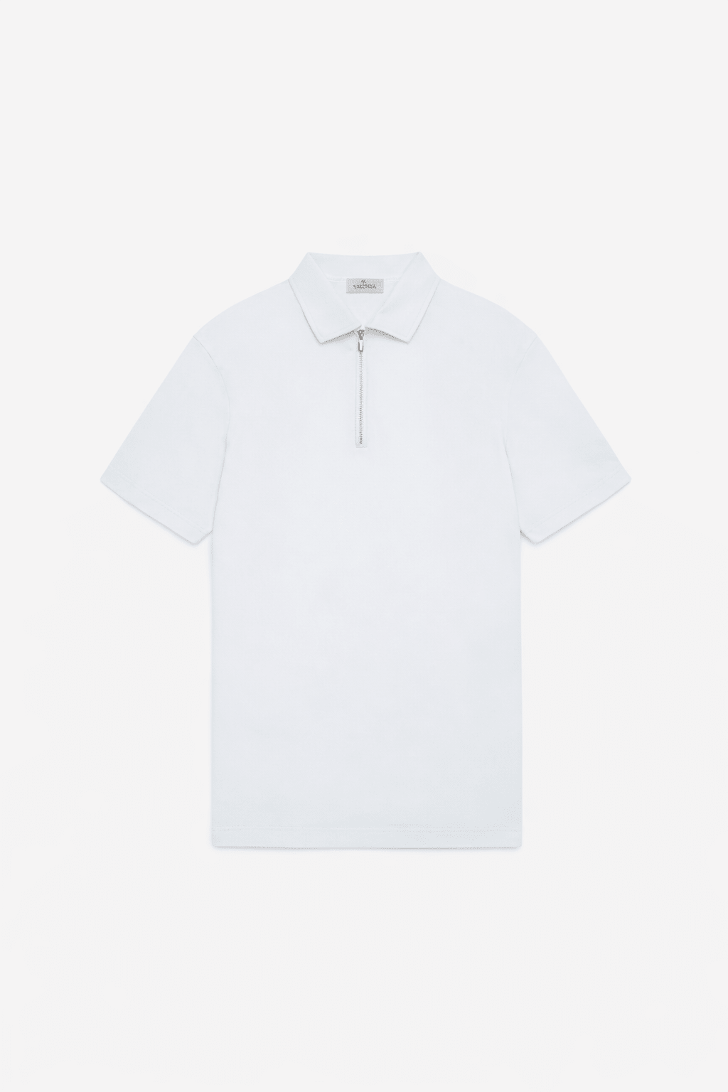 Supima Zip Collar Polo Angel Blue - Hombre Amsterdam