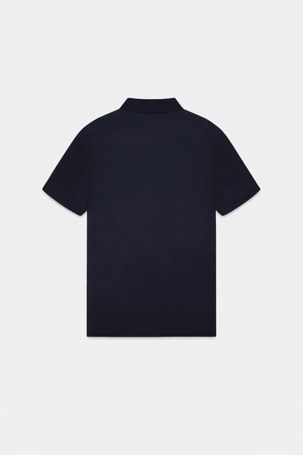 Supima Zip Collar Polo Navy - Hombre Amsterdam