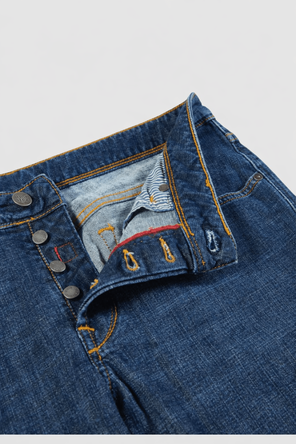Tapered Fit Stretch Denim Trouser - Hombre Amsterdam
