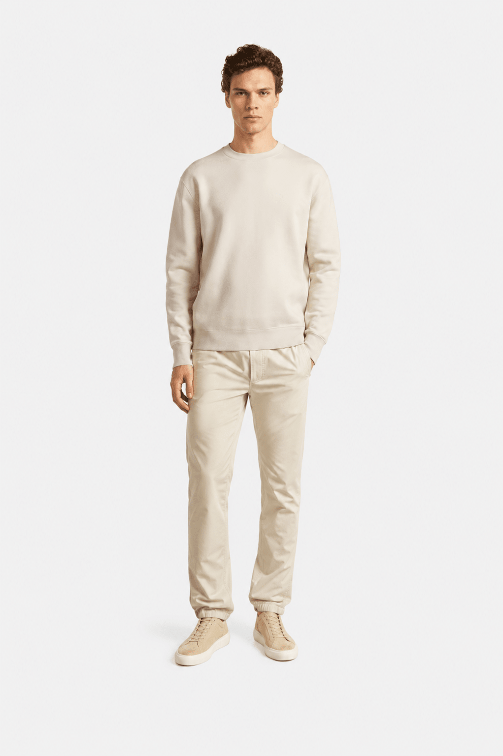Tech Stretch Trousers Light Sand - Hombre Amsterdam