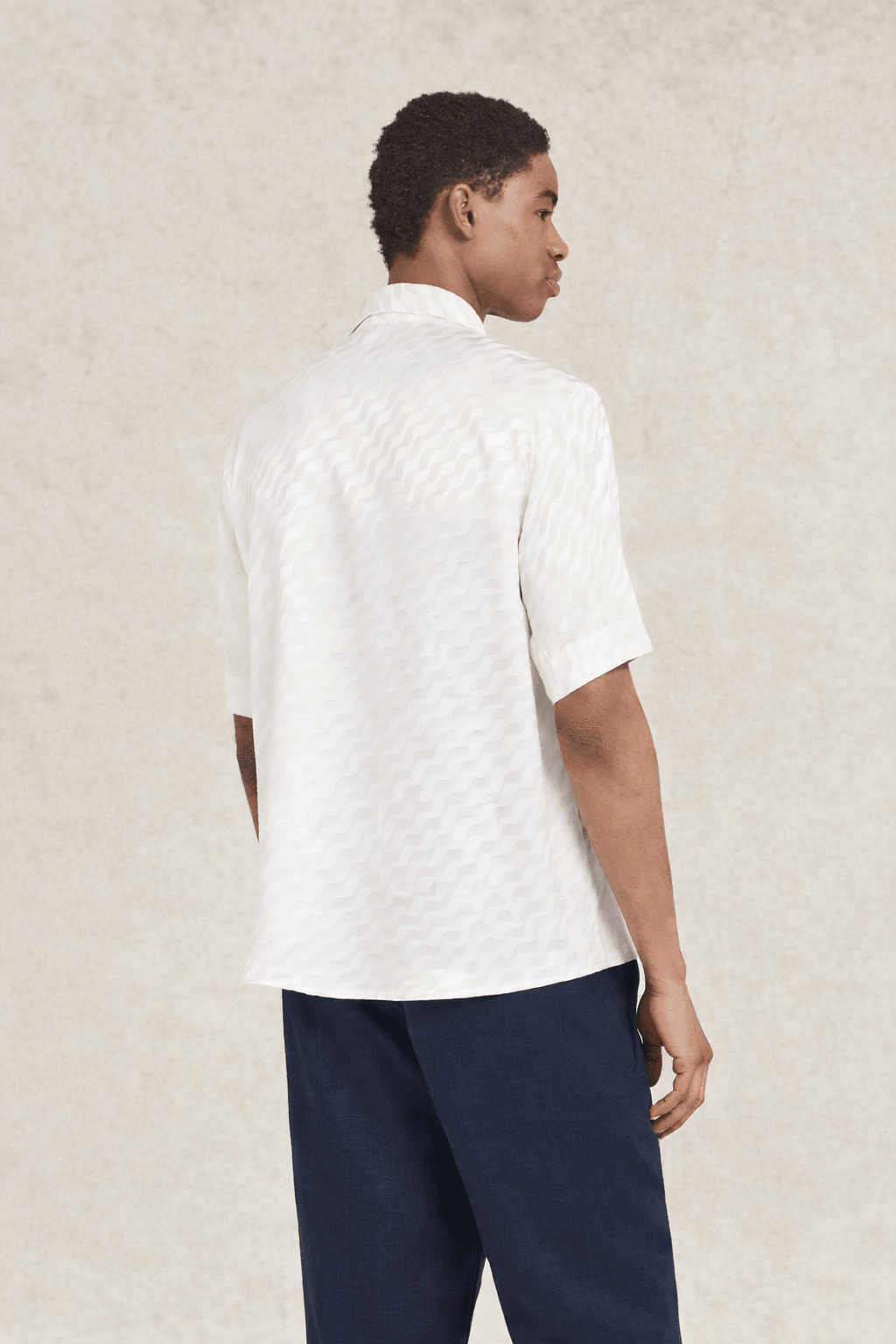 Tidello Short Sleeve Shirt Ivory - Hombre Amsterdam