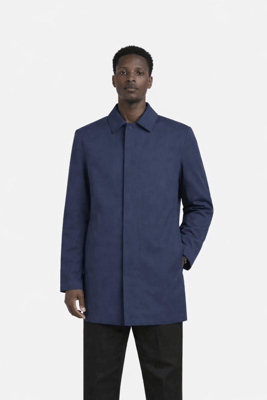 Toshiro Stretch Jacket Navy Blue - Hombre Amsterdam