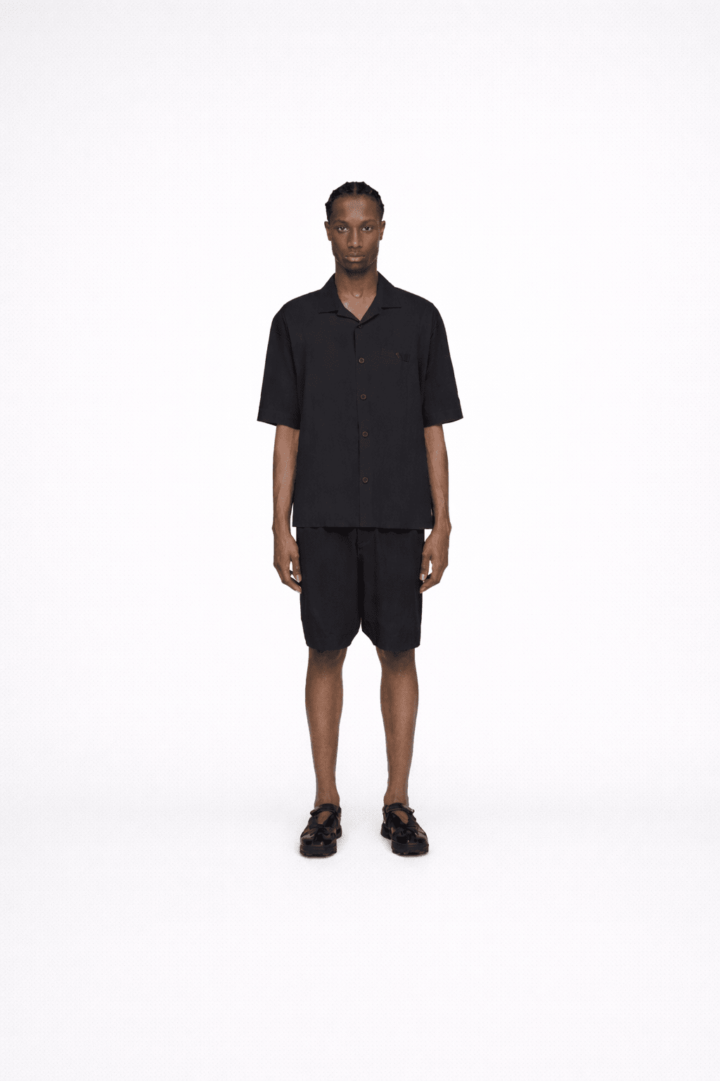 Ultralight Woven Shorts Black - Hombre Amsterdam