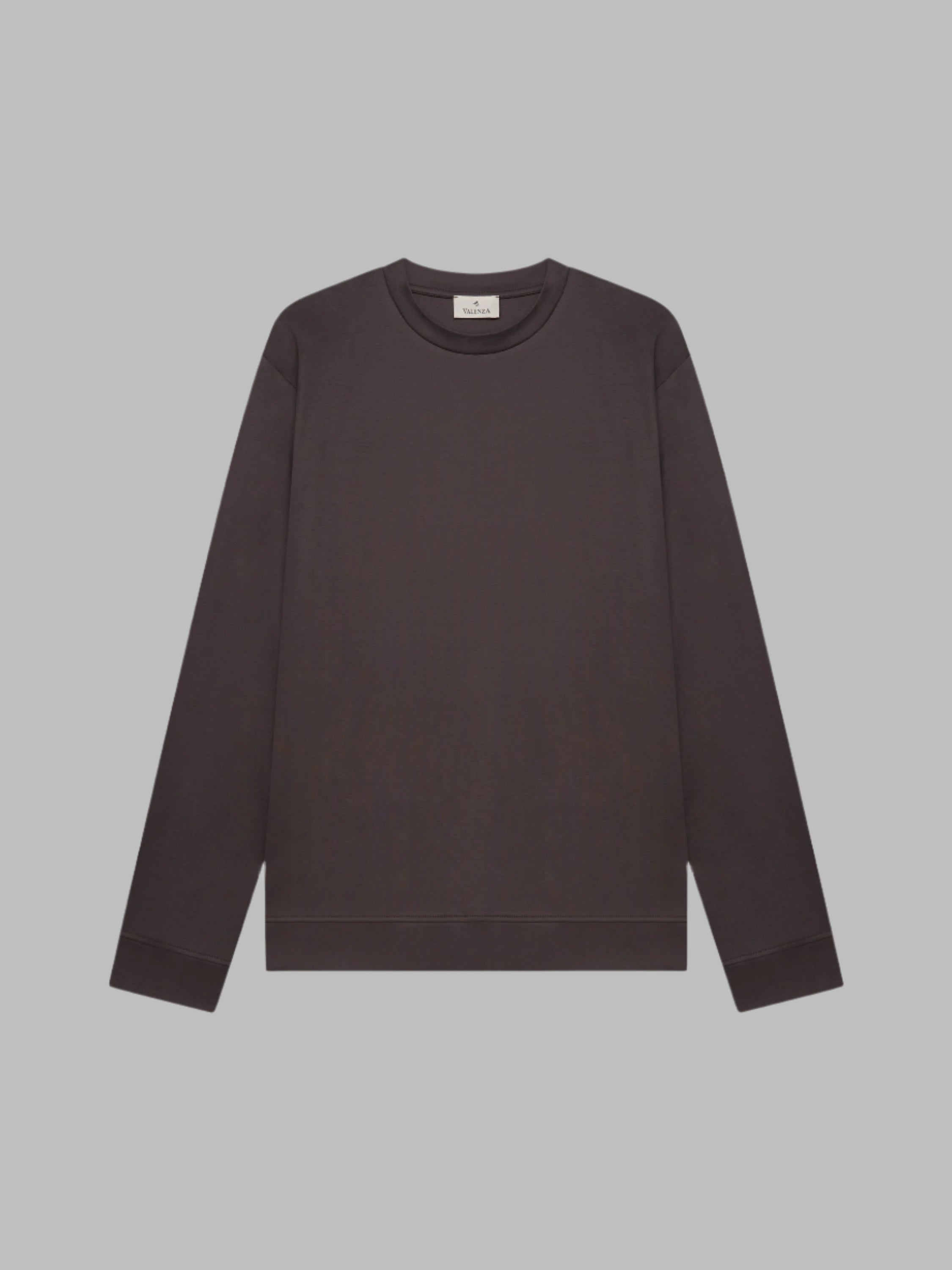VALENZA HEAVY SUPIMA SWEAT ASPHALT CREW NECK - Hombre Amsterdam