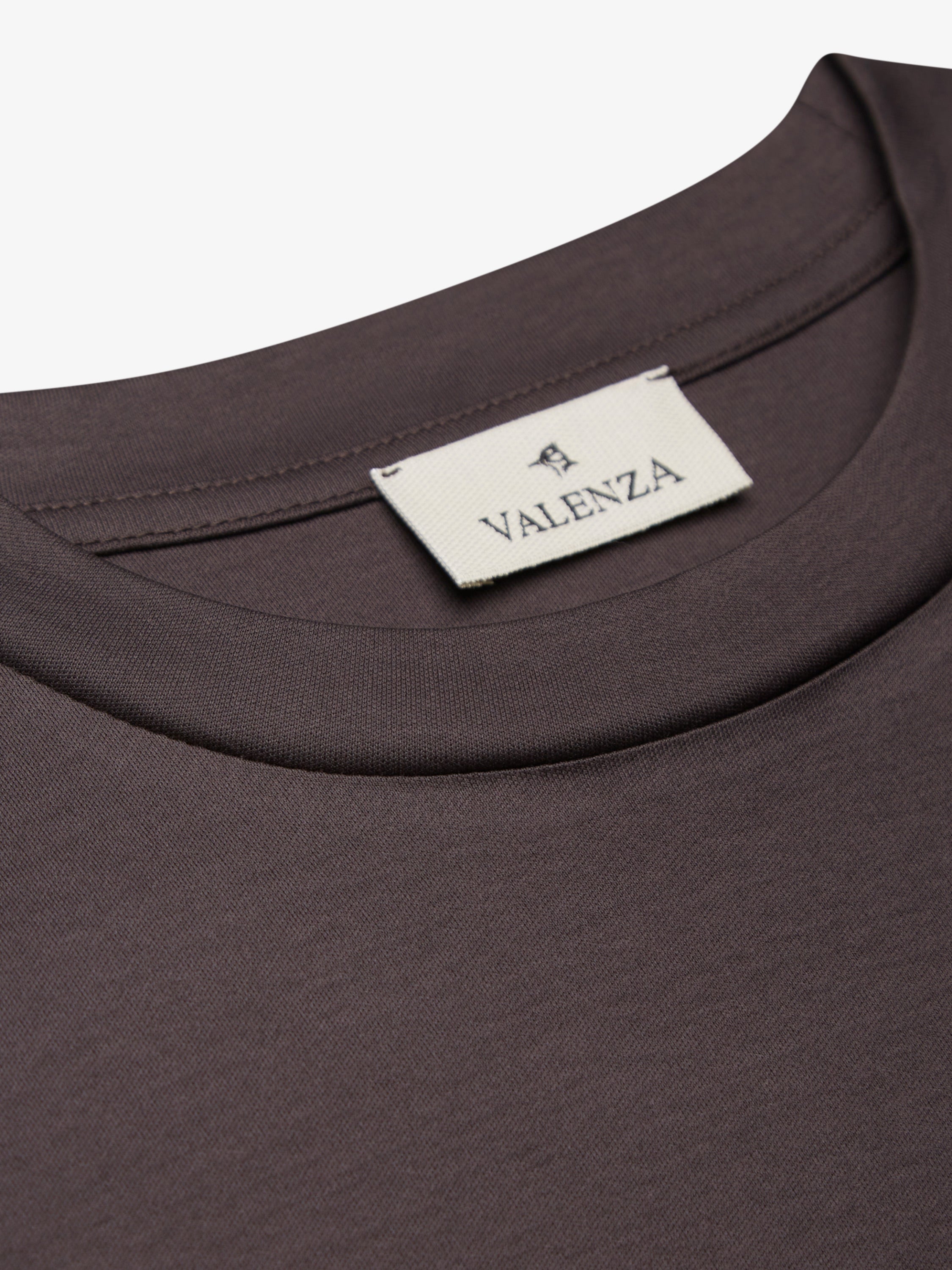 VALENZA INTERLOCK SUPIMA T - SHIRT ASPHALT OVERSIZED - Hombre Amsterdam