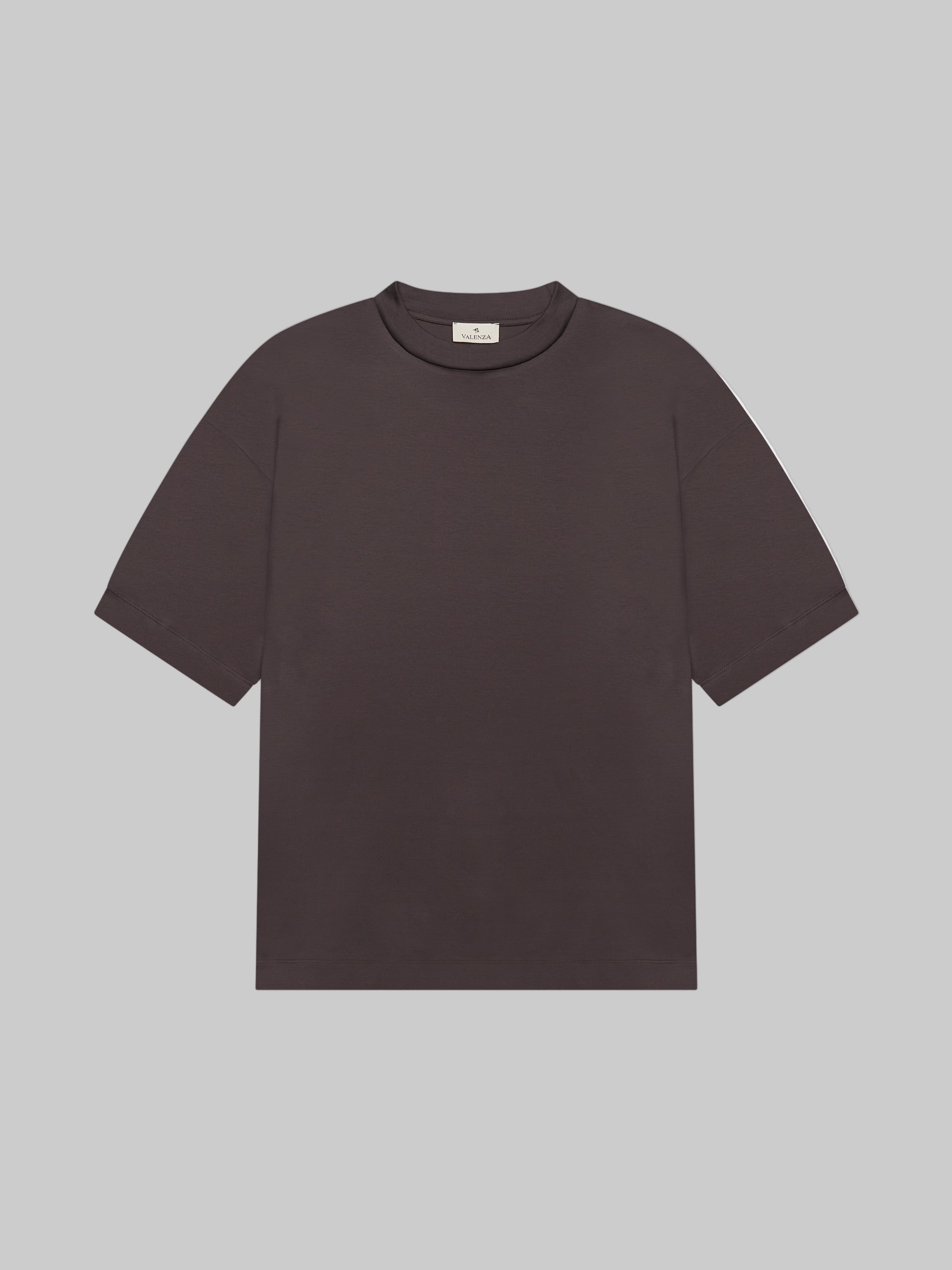 VALENZA INTERLOCK SUPIMA T - SHIRT ASPHALT OVERSIZED - Hombre Amsterdam