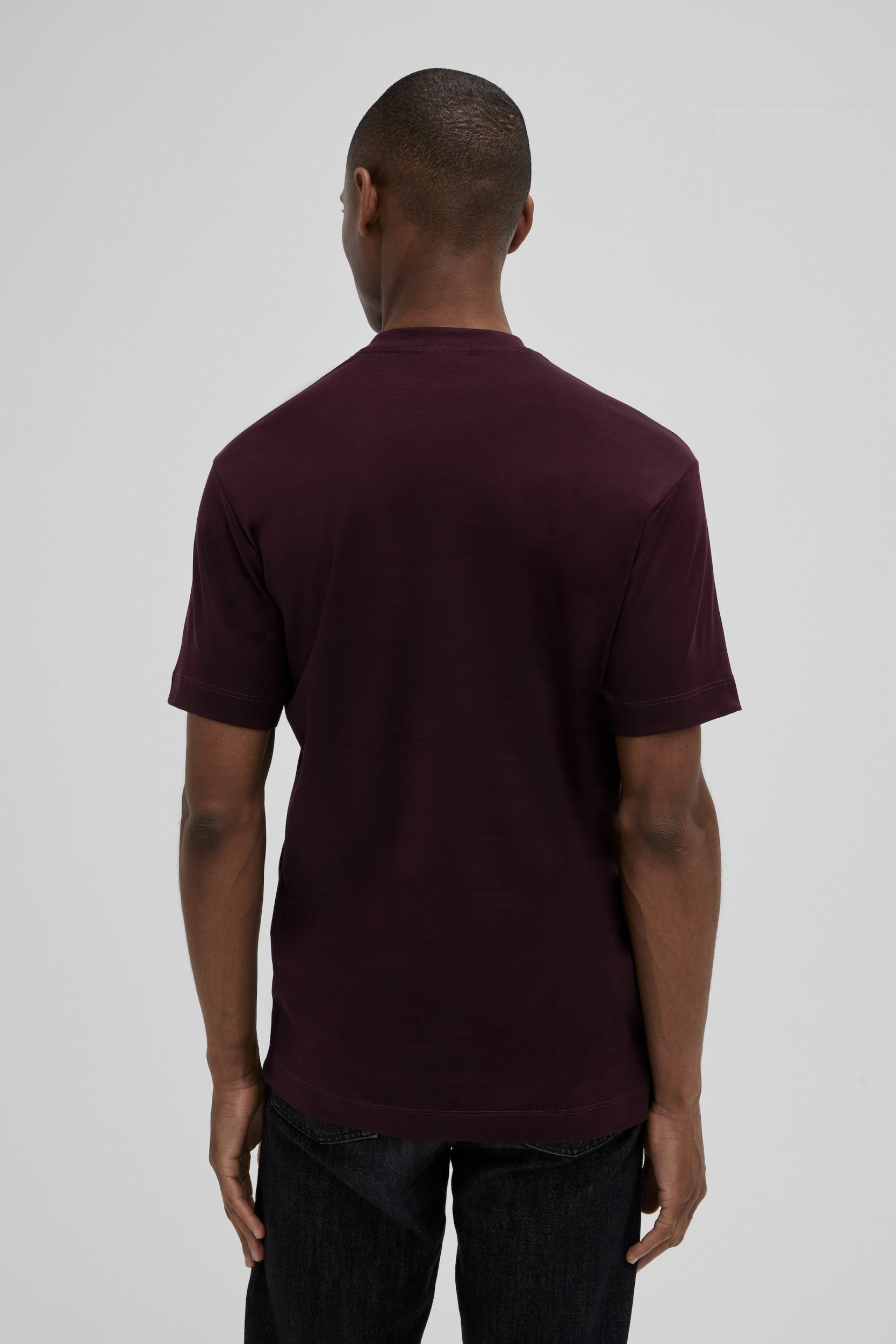 VALENZA INTERLOCK SUPIMA T - SHIRT BURGUNDY - Hombre Amsterdam