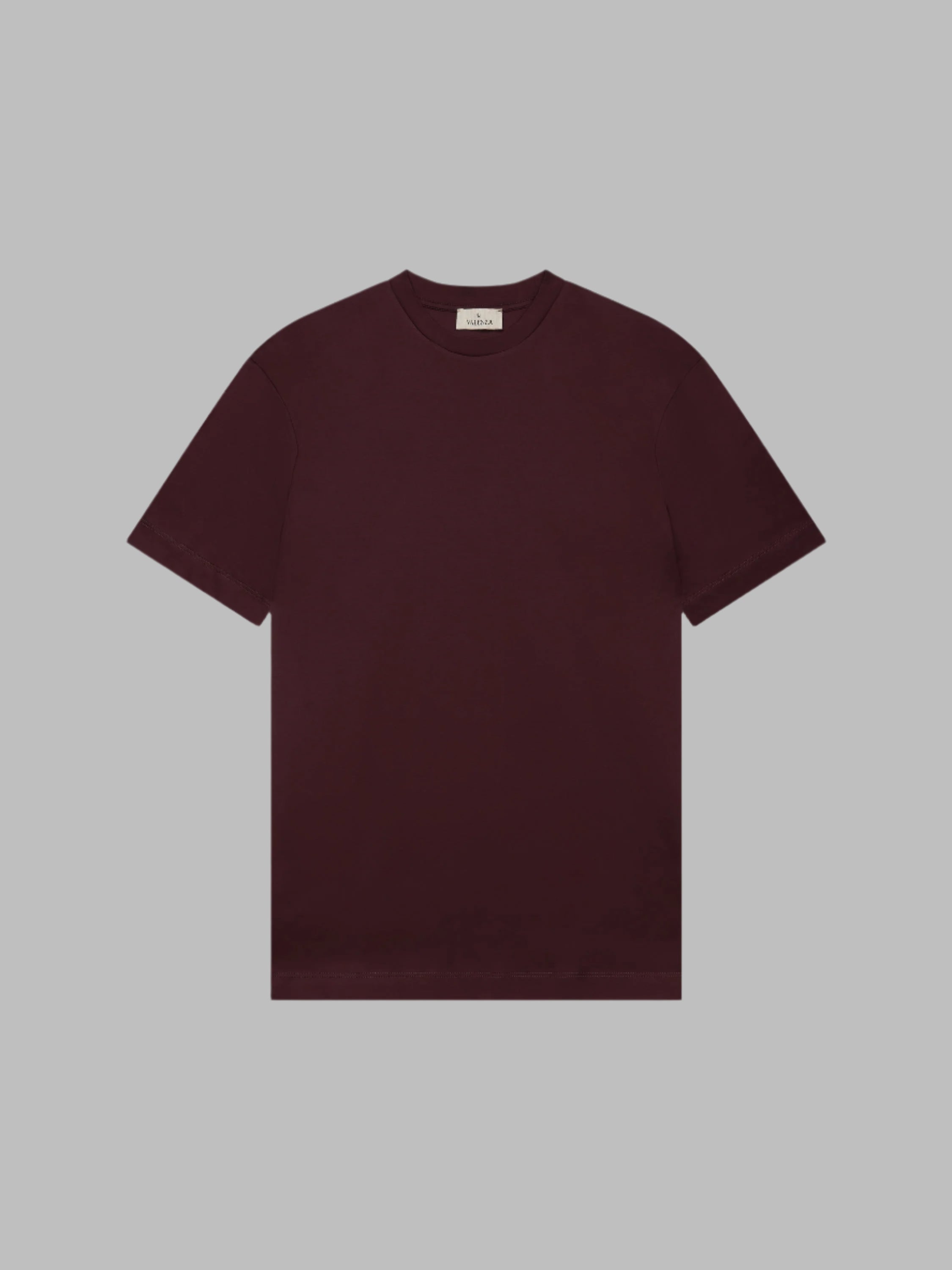 VALENZA INTERLOCK SUPIMA T - SHIRT BURGUNDY - Hombre Amsterdam