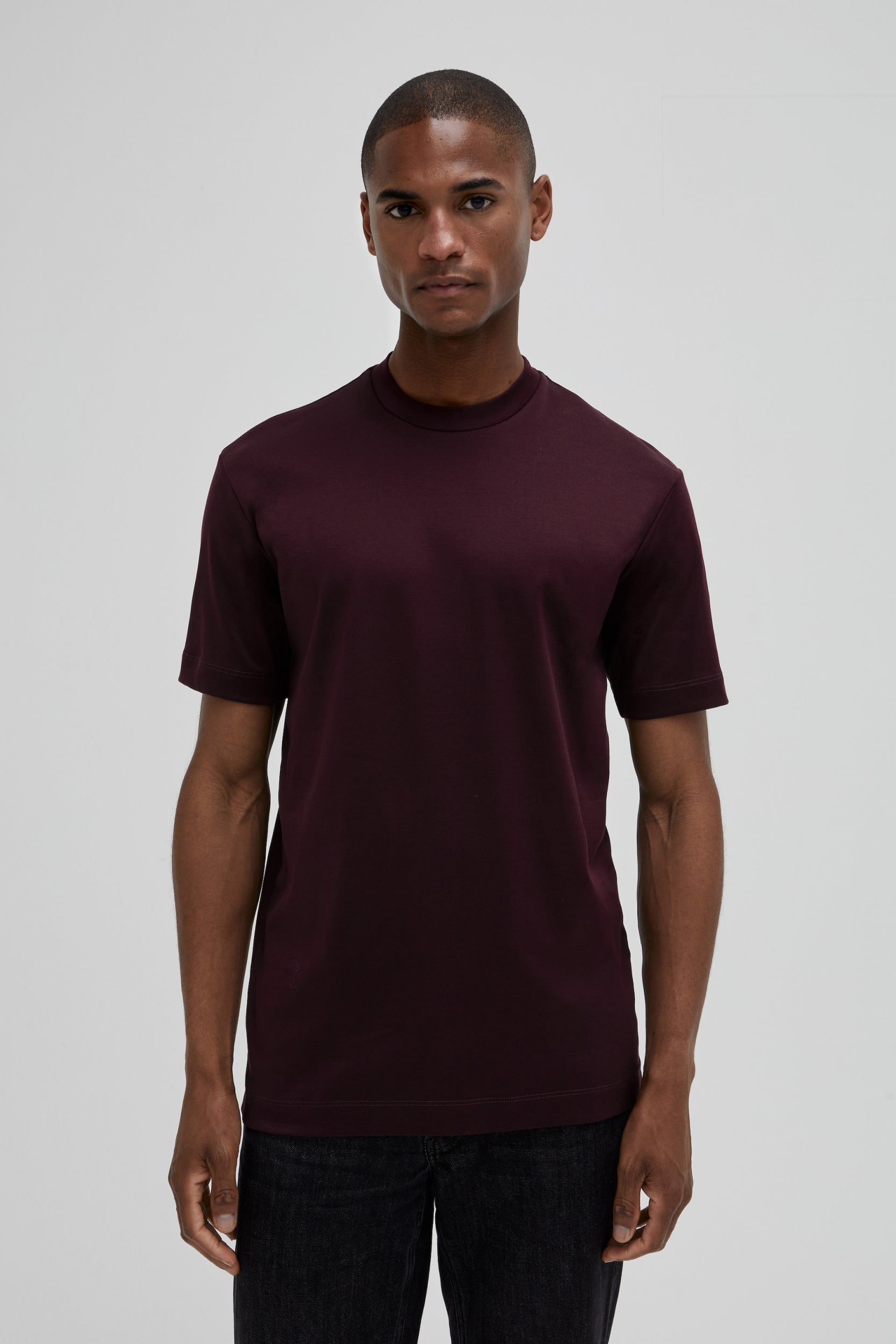 VALENZA INTERLOCK SUPIMA T - SHIRT BURGUNDY - Hombre Amsterdam