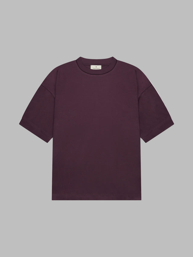 VALENZA INTERLOCK SUPIMA T - SHIRT BURGUNDY OVERSIZED - Hombre Amsterdam
