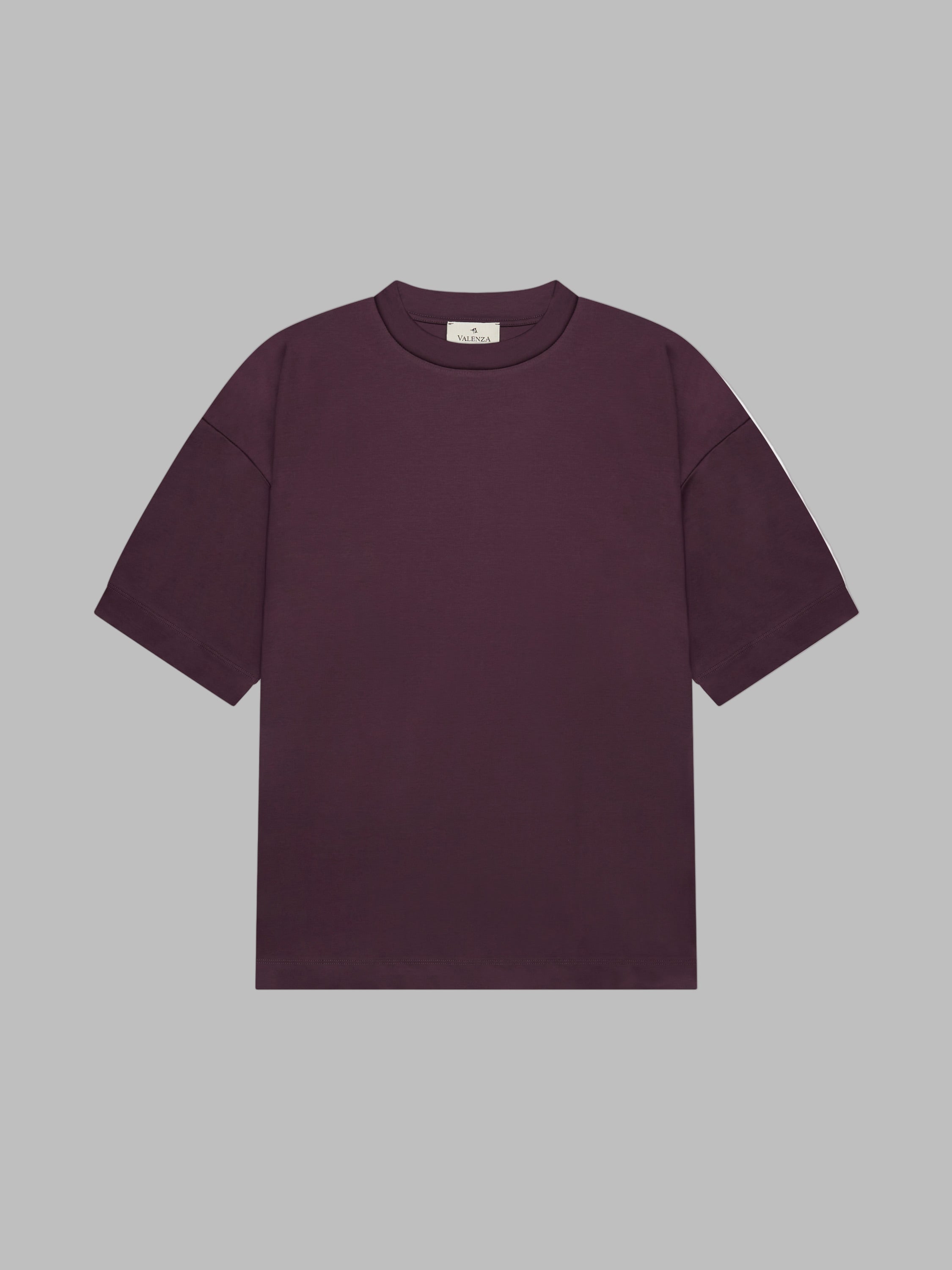 VALENZA INTERLOCK SUPIMA T - SHIRT BURGUNDY OVERSIZED - Hombre Amsterdam