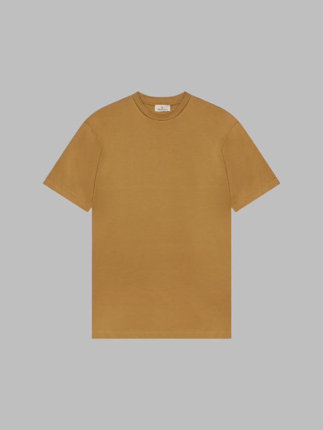VALENZA INTERLOCK SUPIMA T - SHIRT DARK GOLD - Hombre Amsterdam