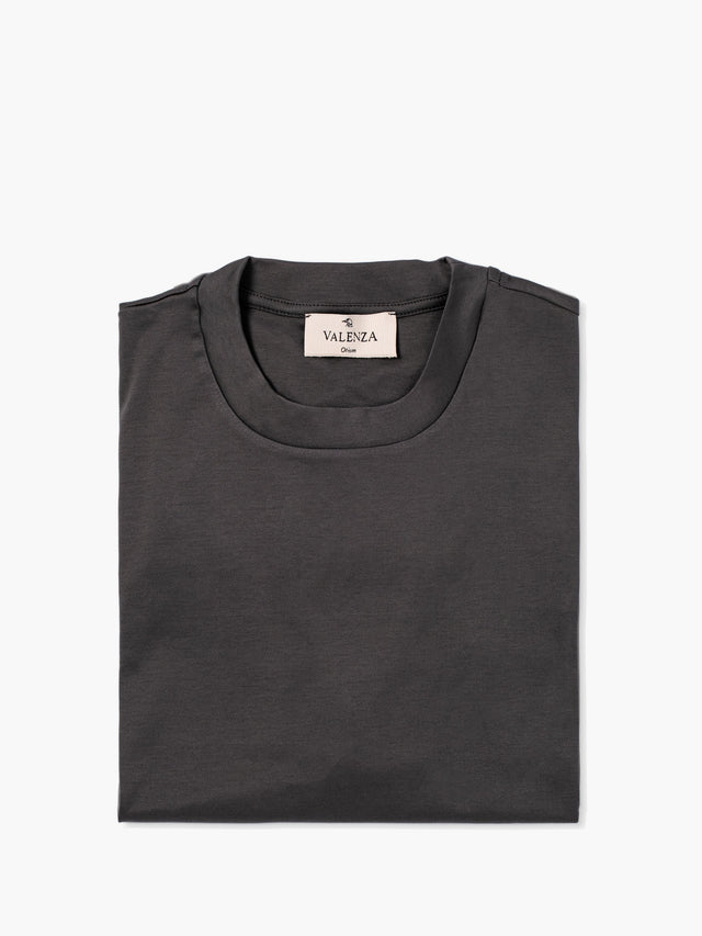 VALENZA INTERLOCK SUPIMA T - SHIRT DARK GREY - Hombre Amsterdam