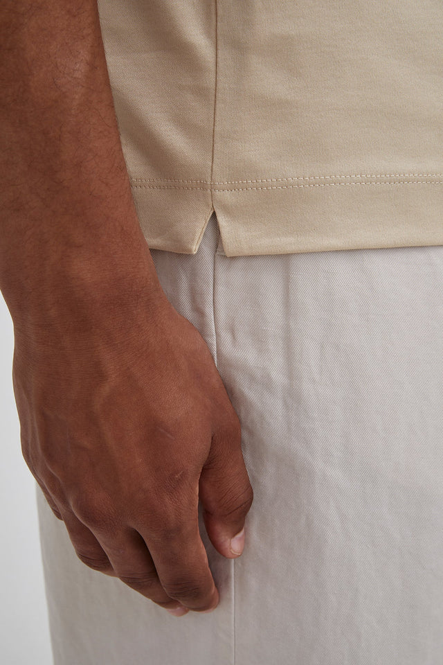 VALENZA INTERLOCK SUPIMA T - SHIRT DUSTY GOLD - Hombre Amsterdam