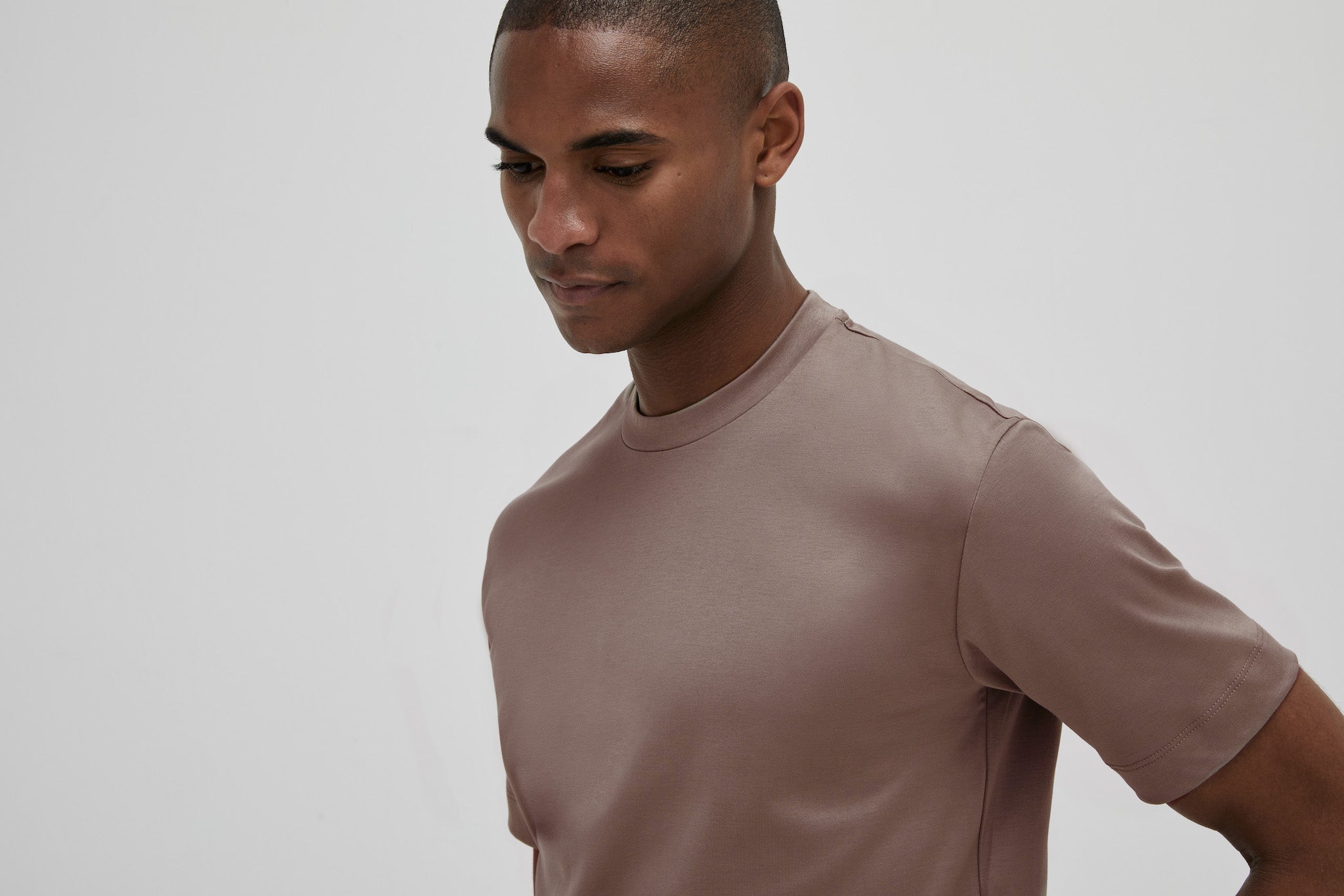 VALENZA INTERLOCK SUPIMA T - SHIRT LEAD GREY - Hombre Amsterdam