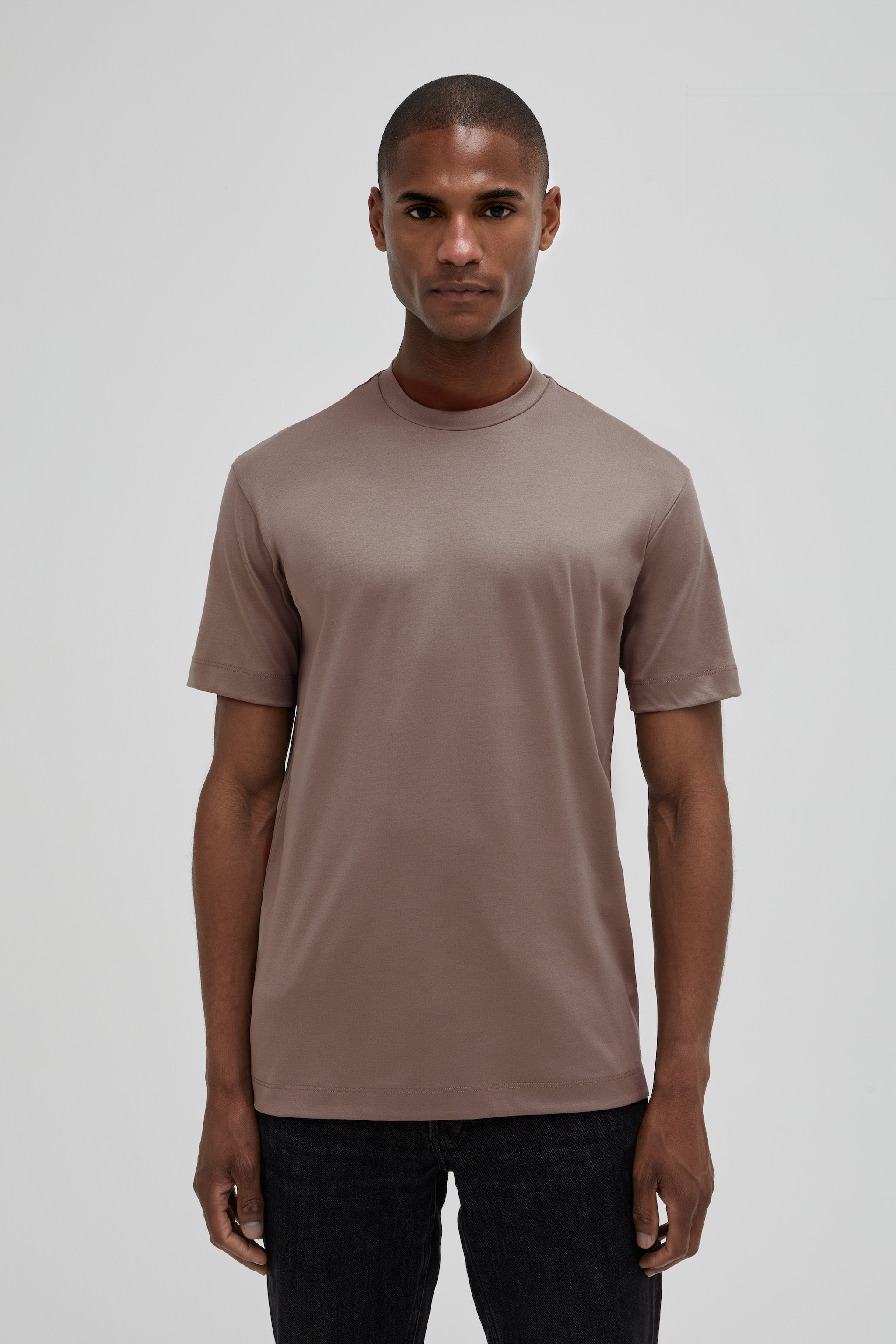 VALENZA INTERLOCK SUPIMA T - SHIRT LEAD GREY - Hombre Amsterdam