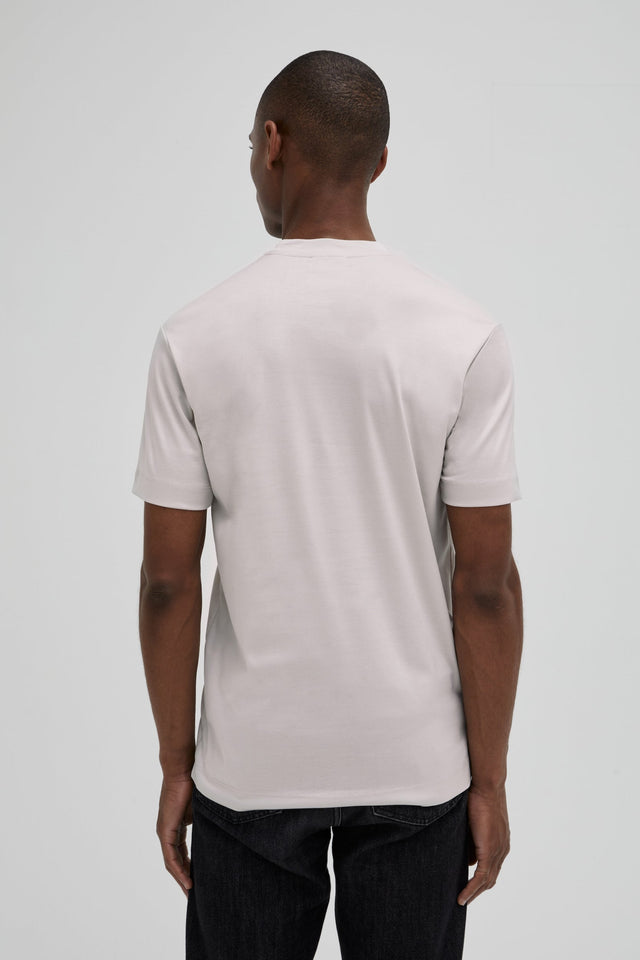 VALENZA INTERLOCK SUPIMA T - SHIRT PEARL GREY - Hombre Amsterdam