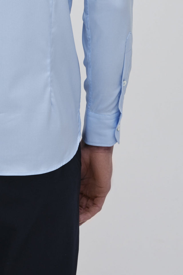 VALENZA SHIRT STRETCH TWILL LIGHT BLUE - Hombre Amsterdam