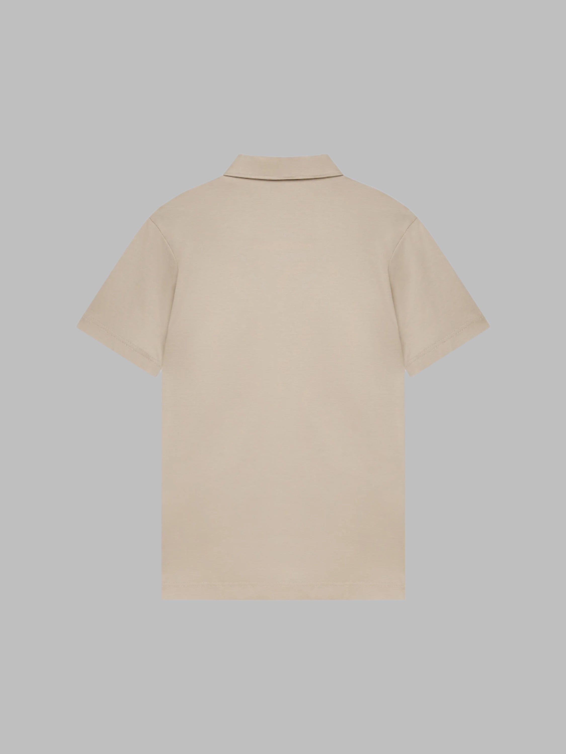 VALENZA SUPIMA COTTON POLO BEIGE SHORT SLEEVE - Hombre Amsterdam