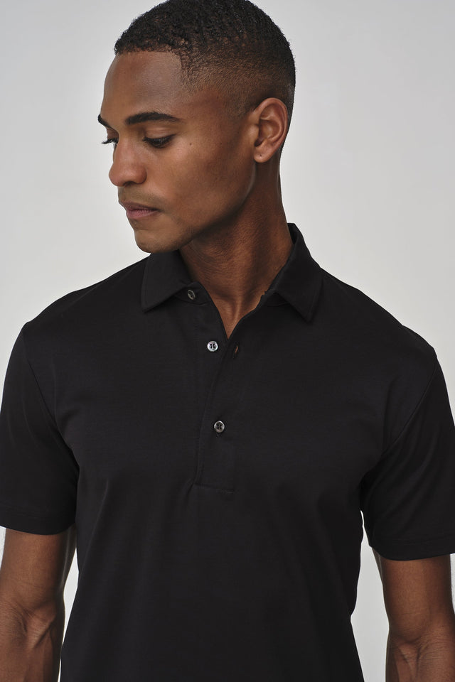 VALENZA SUPIMA POLO BLACK - Hombre Amsterdam