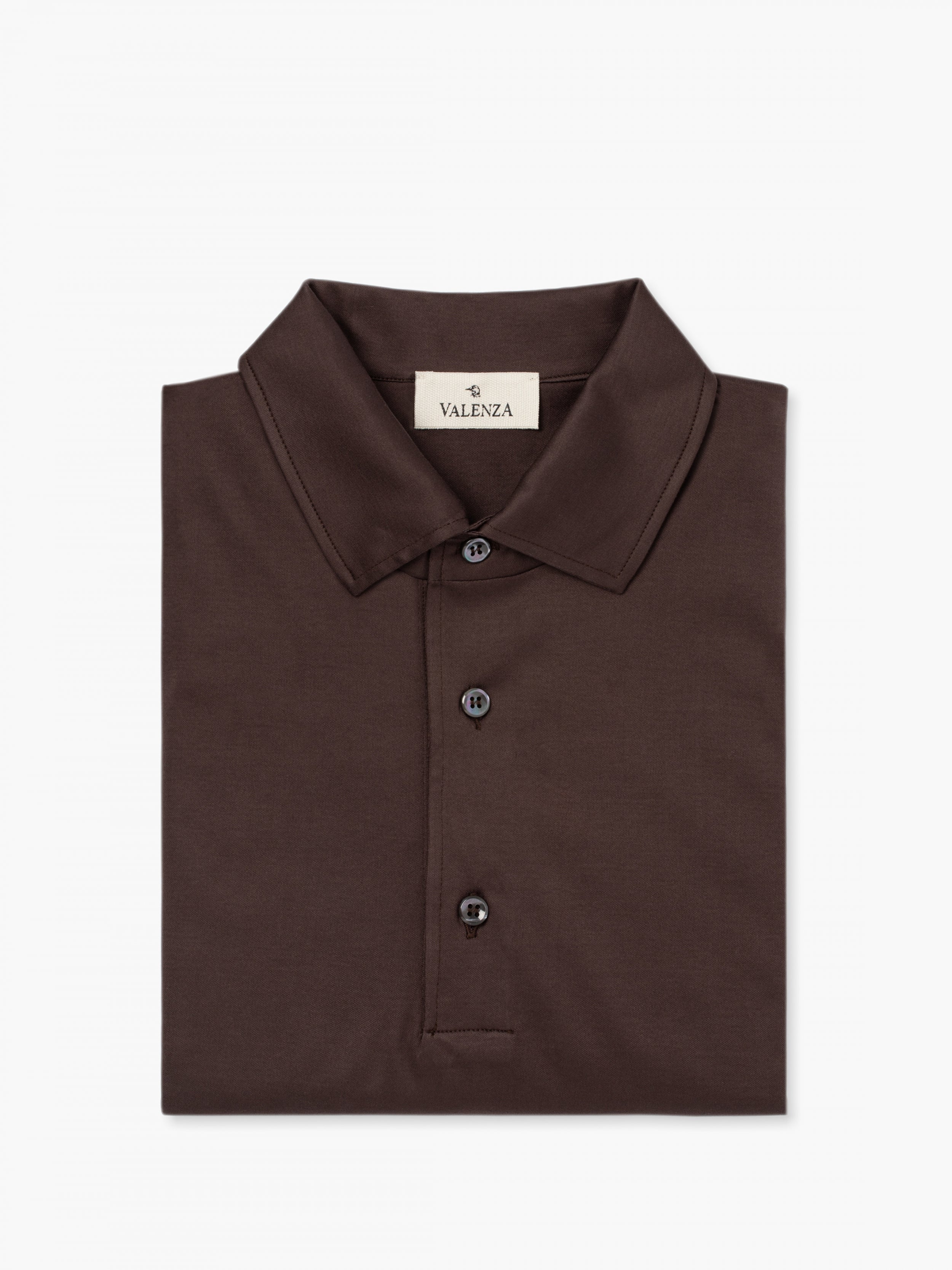 VALENZA SUPIMA COTTON POLO EBONY BROWN - Hombre Amsterdam