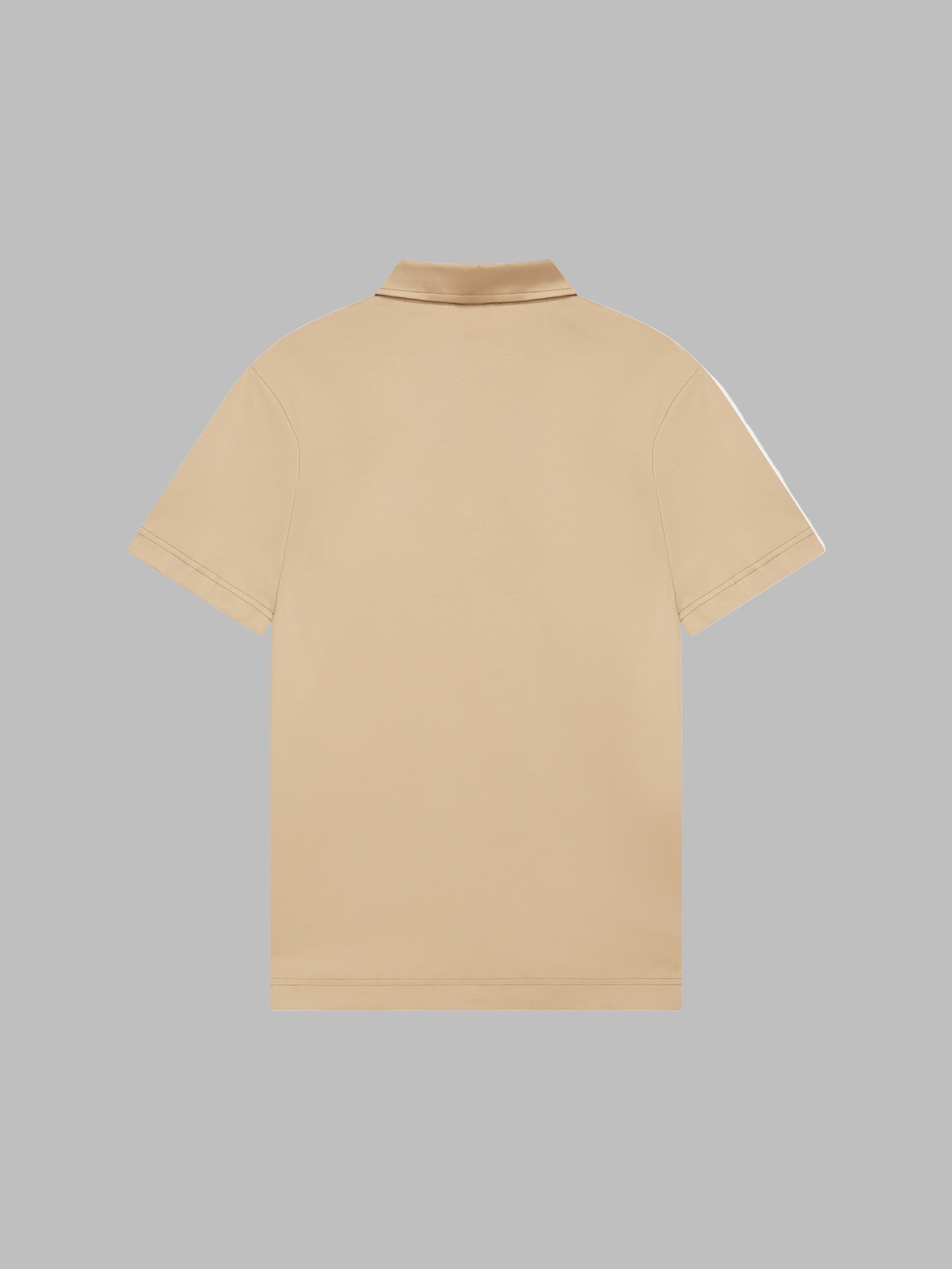 VALENZA SUPIMA POLO HAZELNUT SHORT SLEEVE WITH SCHILLER COLLAR - Hombre Amsterdam