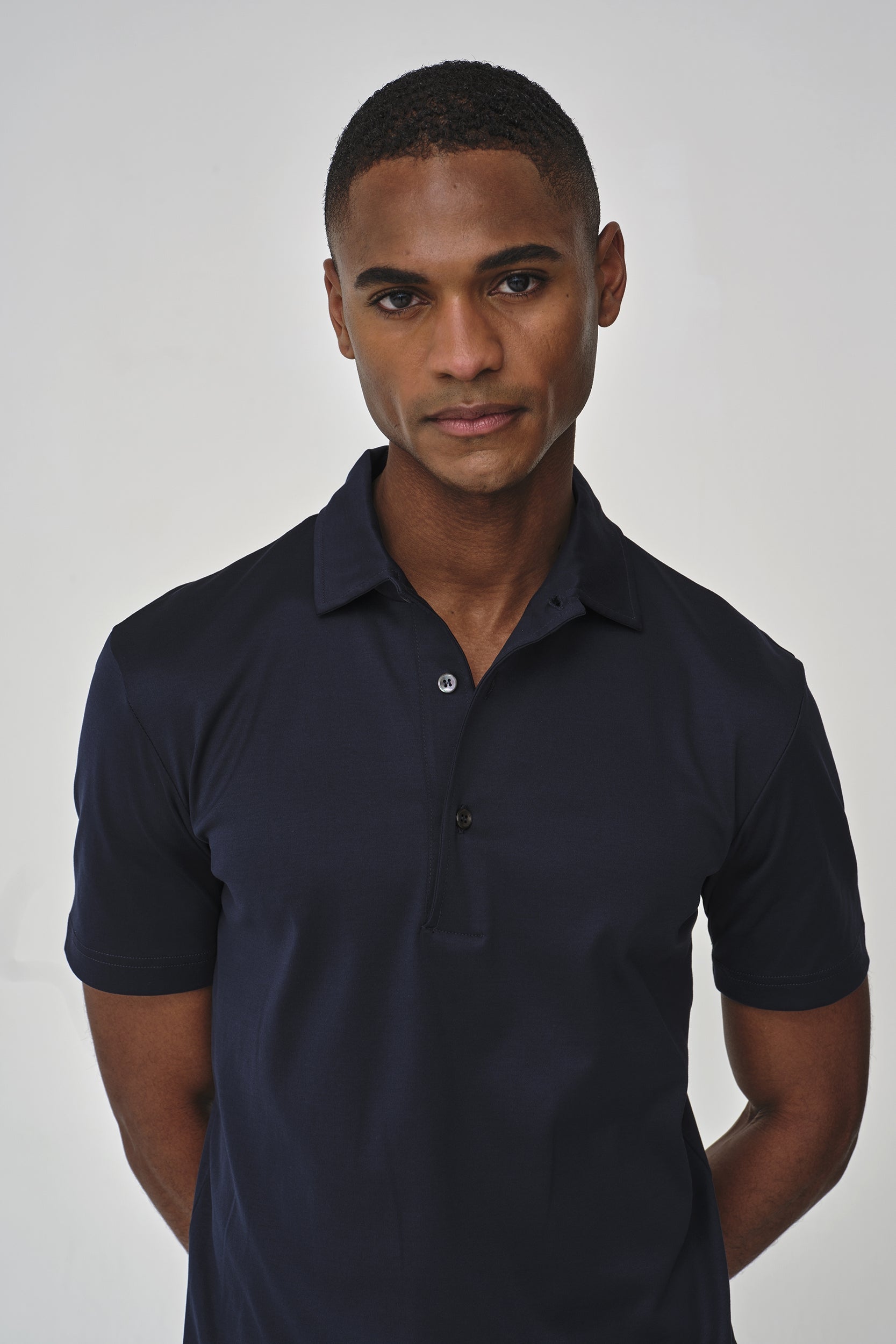 VALENZA SUPIMA COTTON POLO NAVY SHORT SLEEVE - Hombre Amsterdam