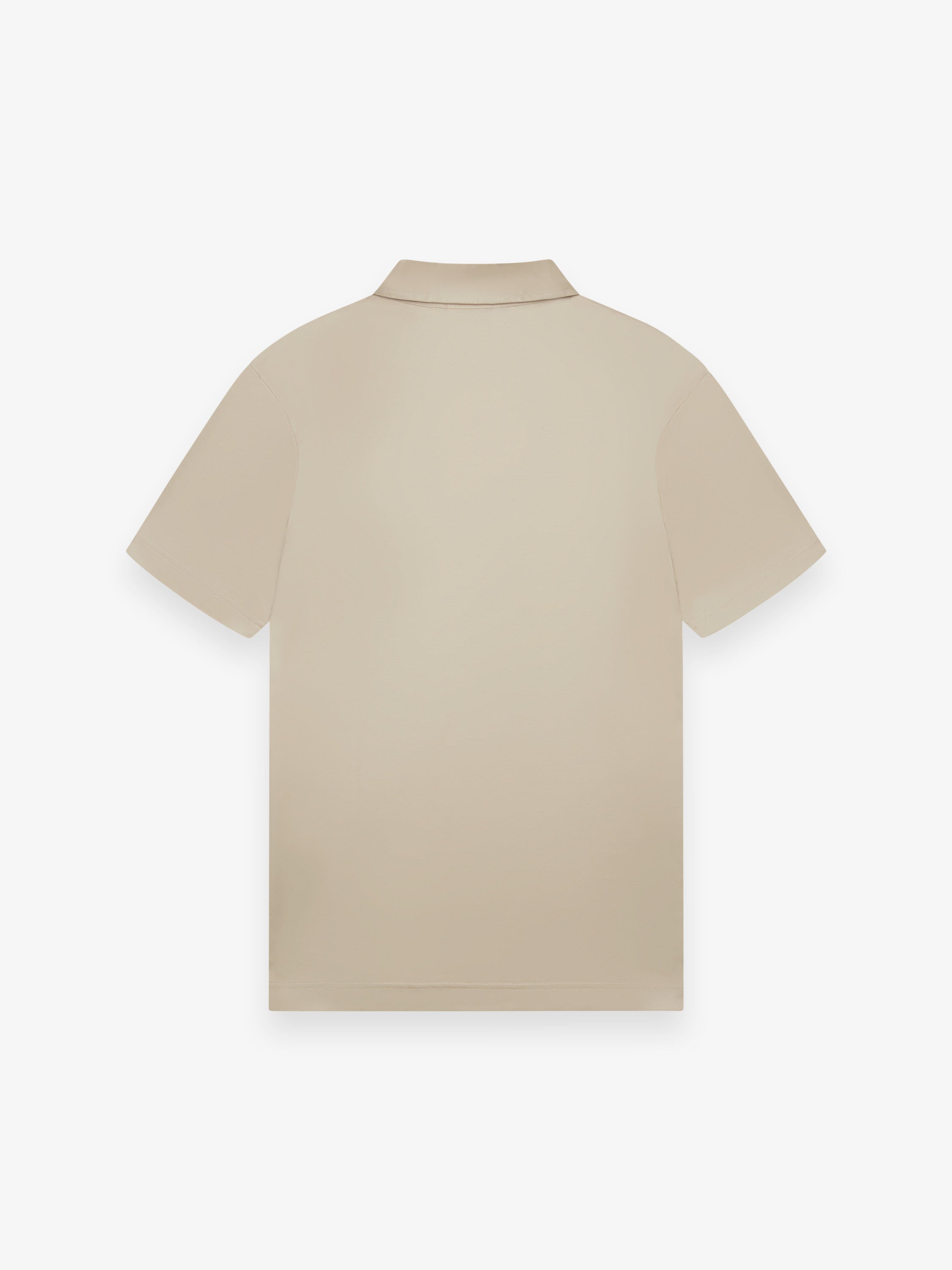 VALENZA SUPIMA ZIP COLLAR POLO BEIGE - Hombre Amsterdam