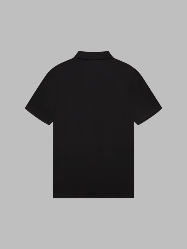 VALENZA SUPIMA ZIP COLLAR POLO BLACK - Hombre Amsterdam
