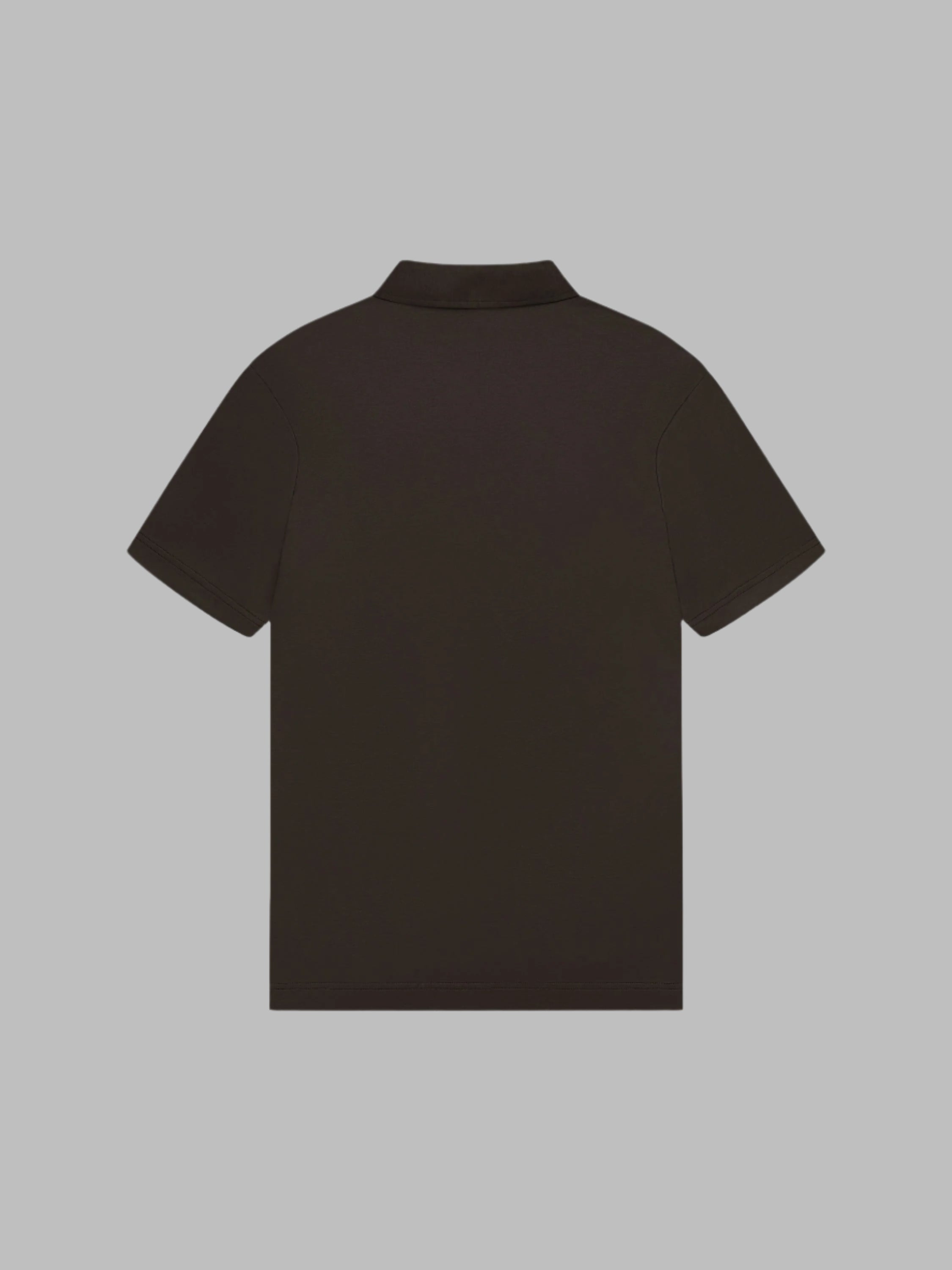 VALENZA SUPIMA ZIP COLLAR POLO EBONY SHORT SLEEVE- Hombre Amsterdam