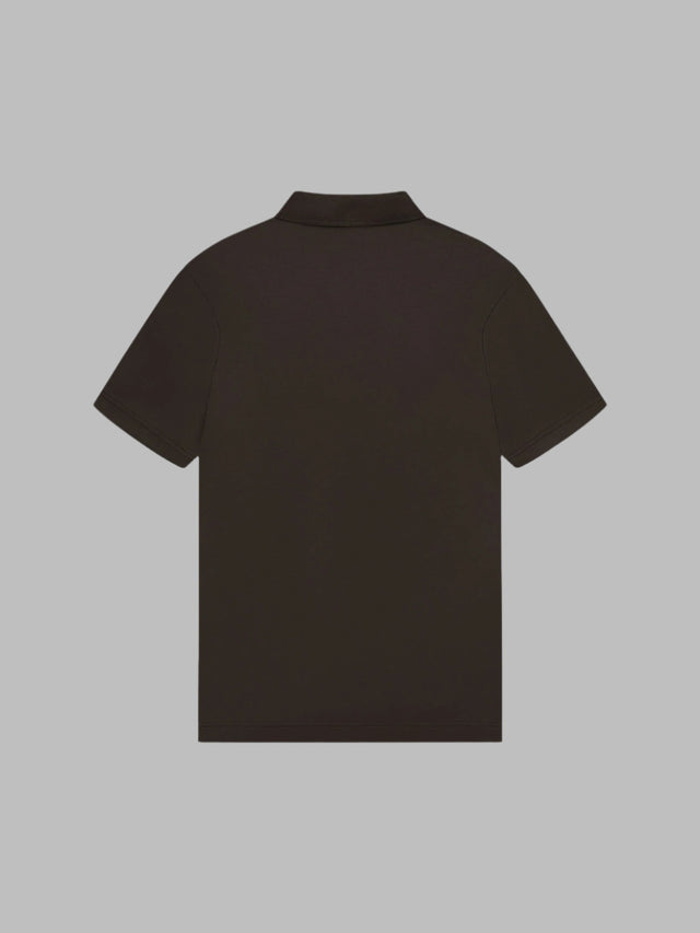 VALENZA SUPIMA ZIP COLLAR POLO EBONY - Hombre Amsterdam