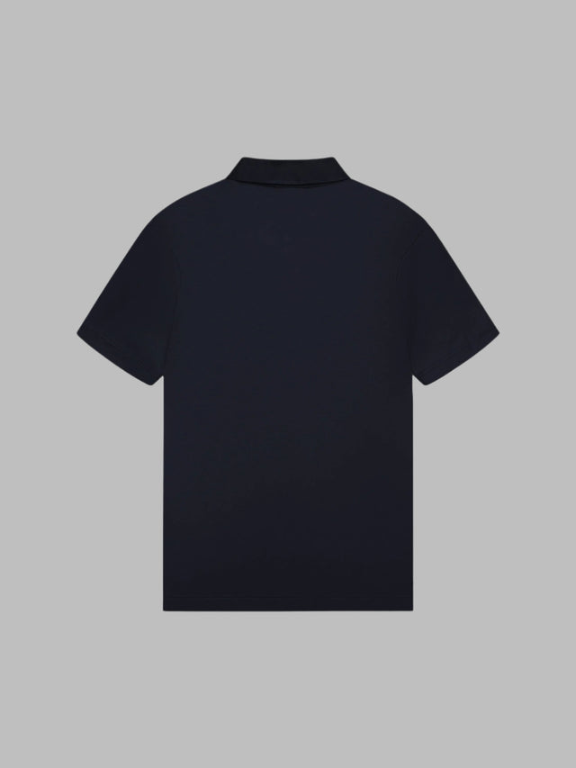 VALENZA SUPIMA ZIP COLLAR POLO NAVY - Hombre Amsterdam