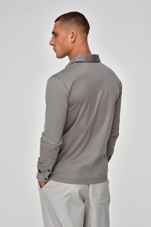 VALENZA SUPIMA ZIP POLO LONG SLEEVE - Hombre Amsterdam